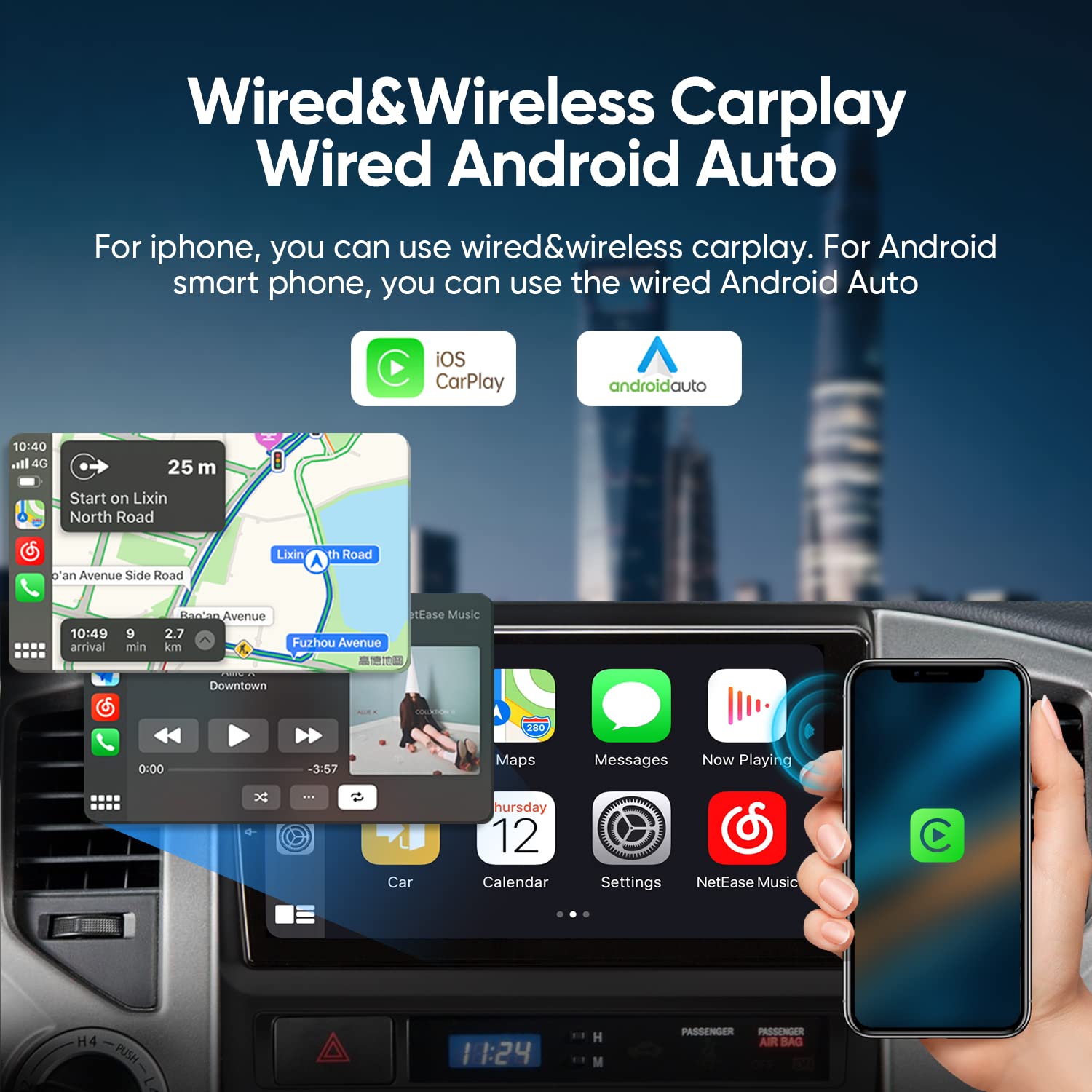 5G Wifi 8 Core 1280 * 720 Resolution Car Stereo Radio 9 Inch For Toyota Tacoma 2005 2015 With Carplay Android Auto Android 12.0