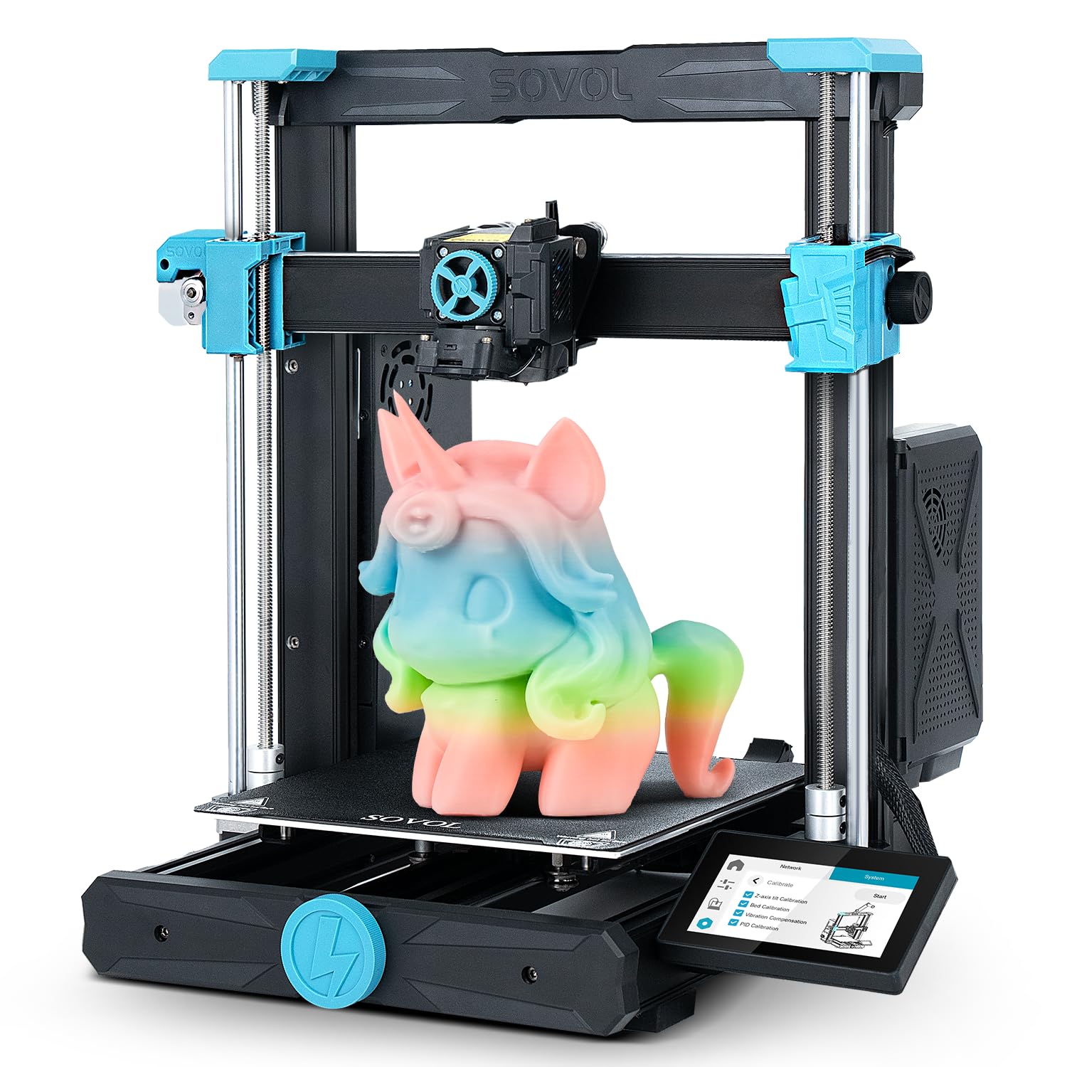 Sovol Sv06 Ace 3D Printer Open Source, 600Mm/S Max High Speed 3D Printers, Fully Auto Leveling, With Camera Upgraded Structure P