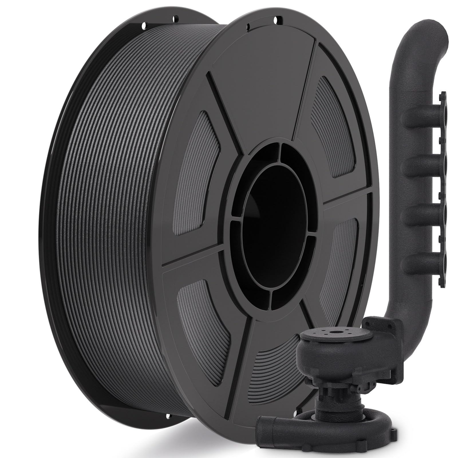 IEMAI PAHT Carbon Fiber Nylon Filament 1.75mm Matte Black 1KG, PAHT-CF 3D Printer Filament Extremely High Temperature & Chemical