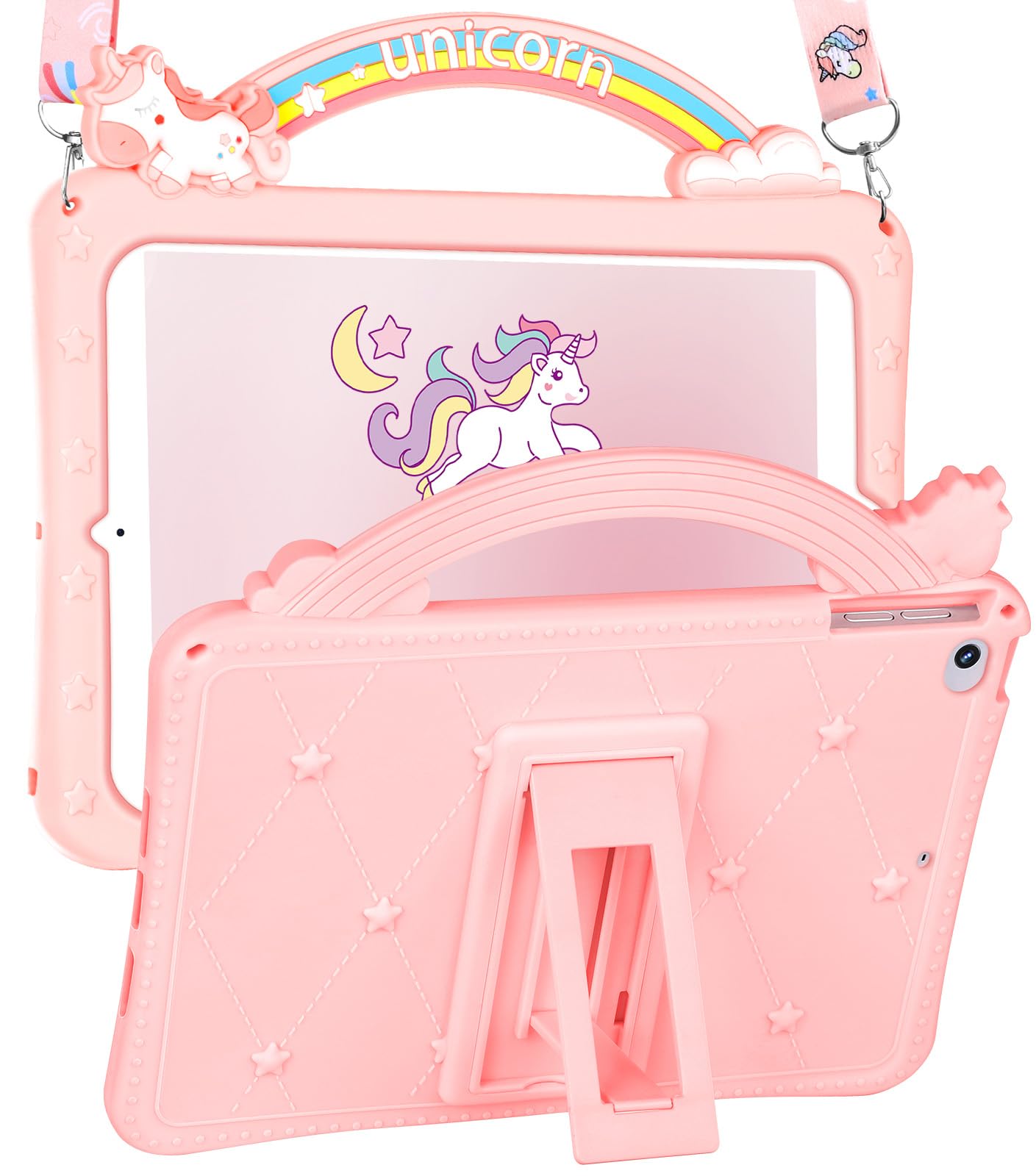 Wazzasoft For Ipad Mini 1/2/3 Case 7.9 Inch For Girls Cute Girly Cartoon Kawaii Pretty 3D Design Cover With Stand & Strap Unique