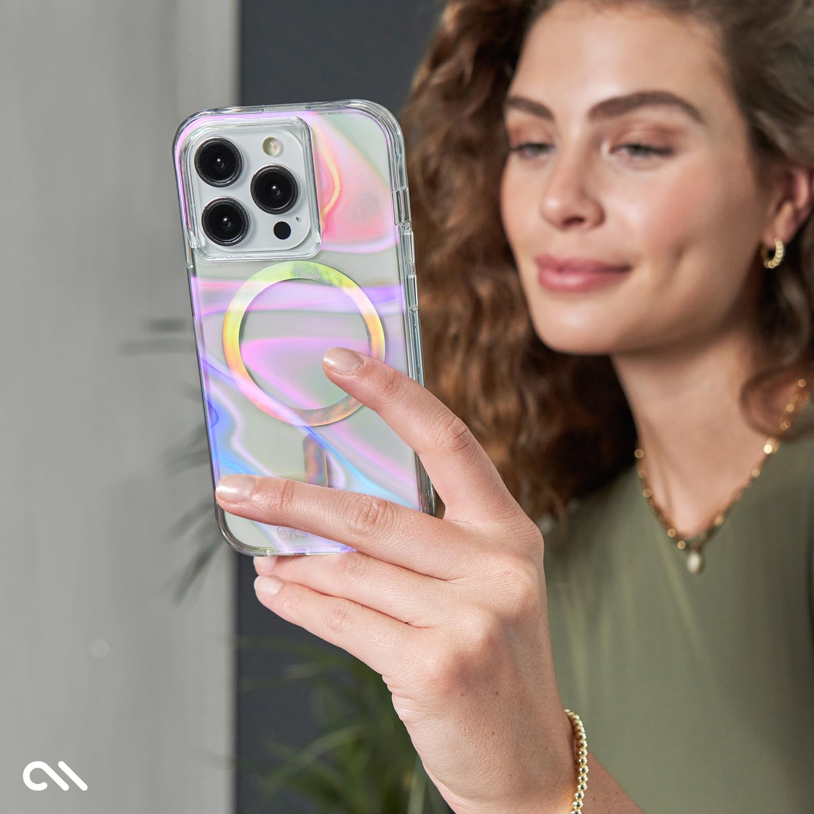 Case Mate Soap Bubble Apple Iphone 15 Pro Max Case For Women | Compatible W/ Magsafe | 12Ft Drop Protection | 6.7'' Iphone 15 Pr