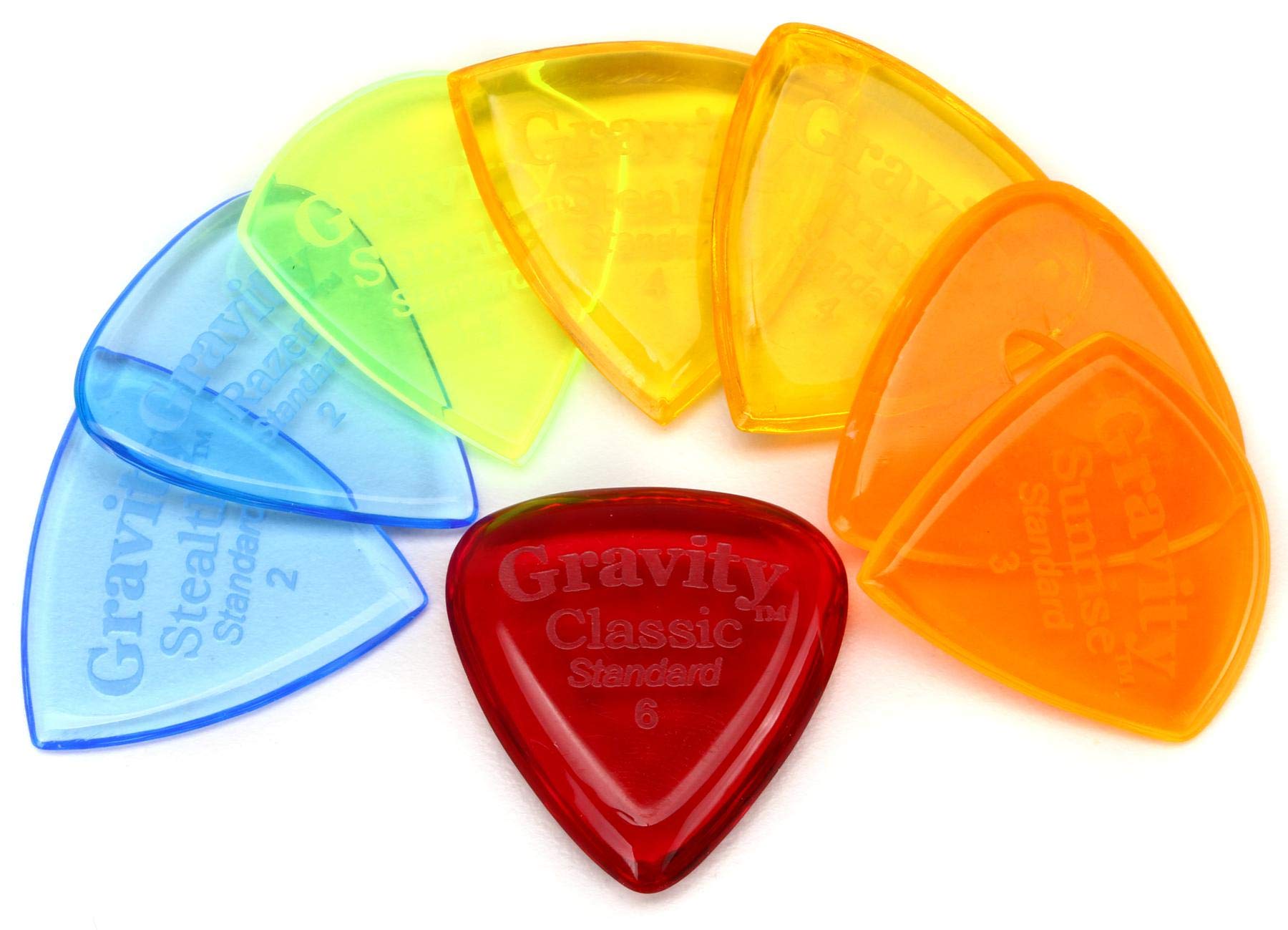 Gravity Picks Variety Pack (8 Piece)   Thick