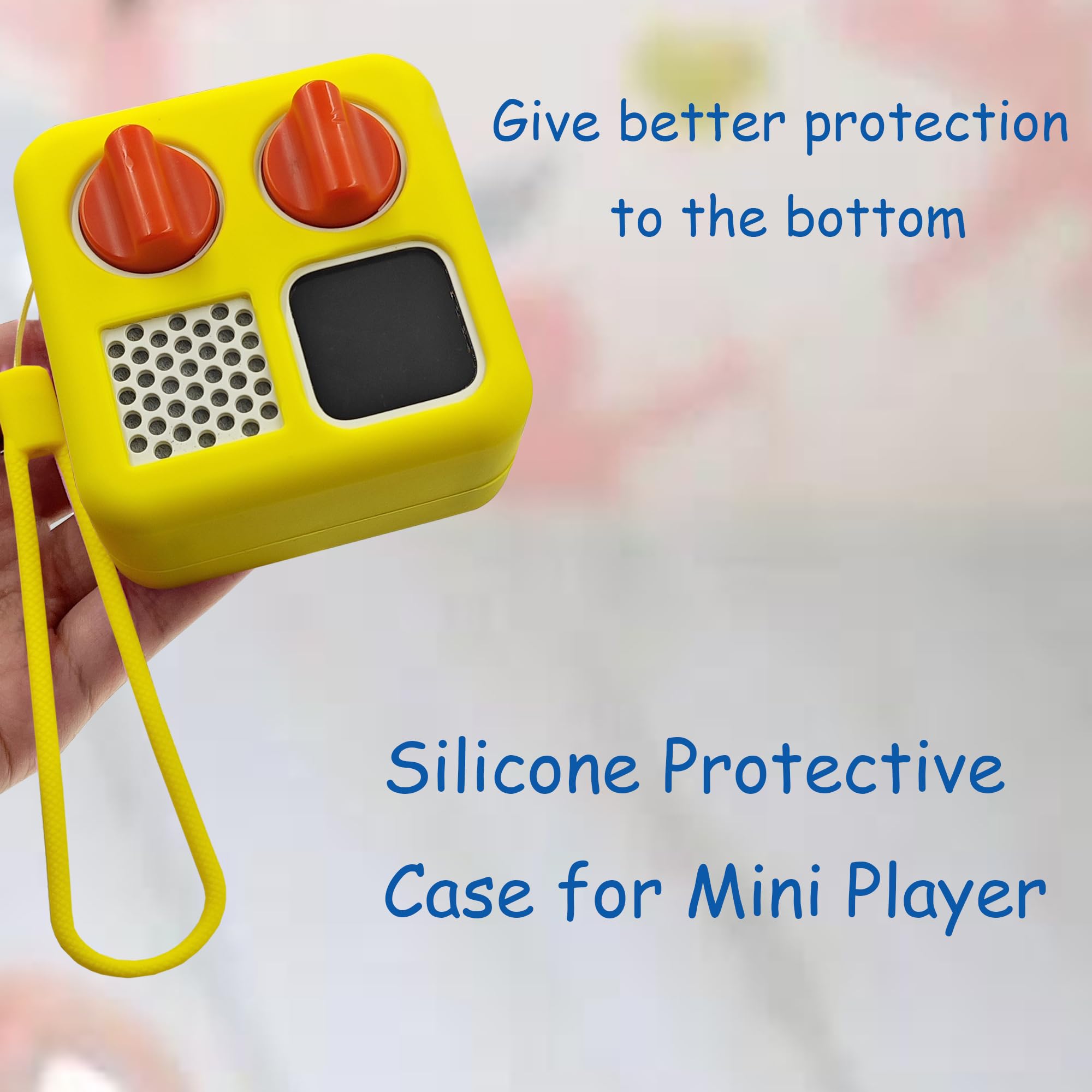 Leotube Silicone Shell Cover For Yoto Mini Player, Silicone Protective Sleeve Case Compatible With Mini Bluetooth Speaker (Case