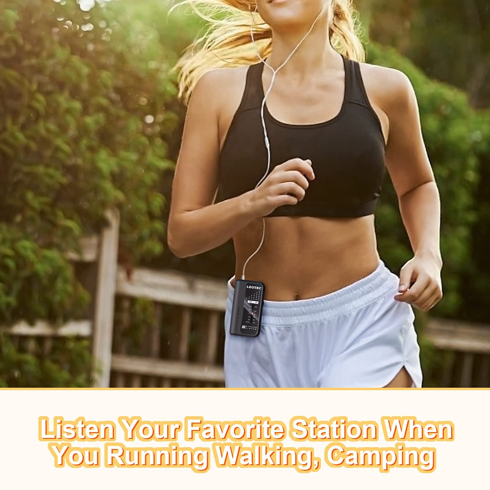 Leotec Small Pocket Radios, Battery Operated Am Fm Radio, Dbs Function Great Reception For Indoor, Outdoor & Emergency Use,Porta