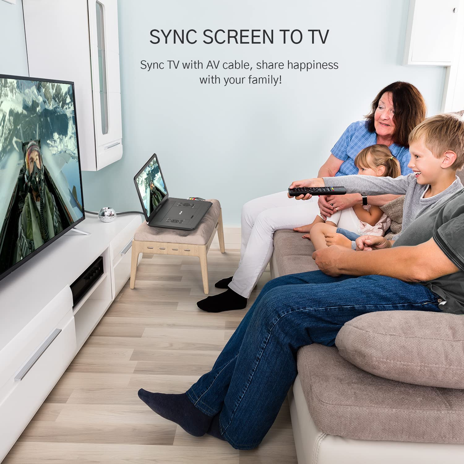 Iegeek 17.5'' Portable Dvd Player With 15.6'' Swivel Hd Large Screen, 6 Hrs 5000Mah Rechargeable Battery, High Volume Speaker, S