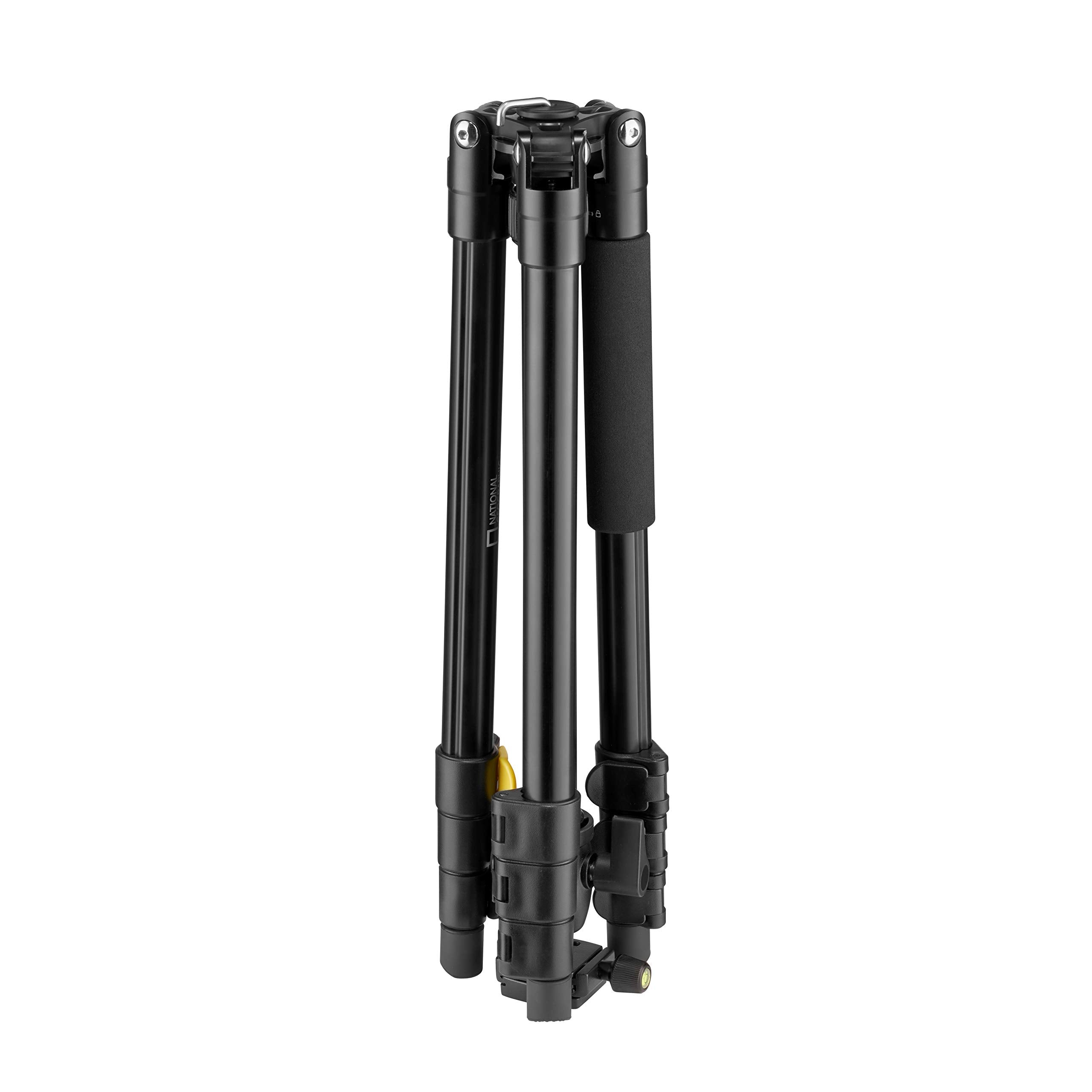 National Geographic Travel Photo Tripod Kit With Monopod, Aluminium, 4 Section Legs, Lever Locks, Load Up 6Kg, Carrying Bag, Ball Head, Quick Release, Ngtr001L