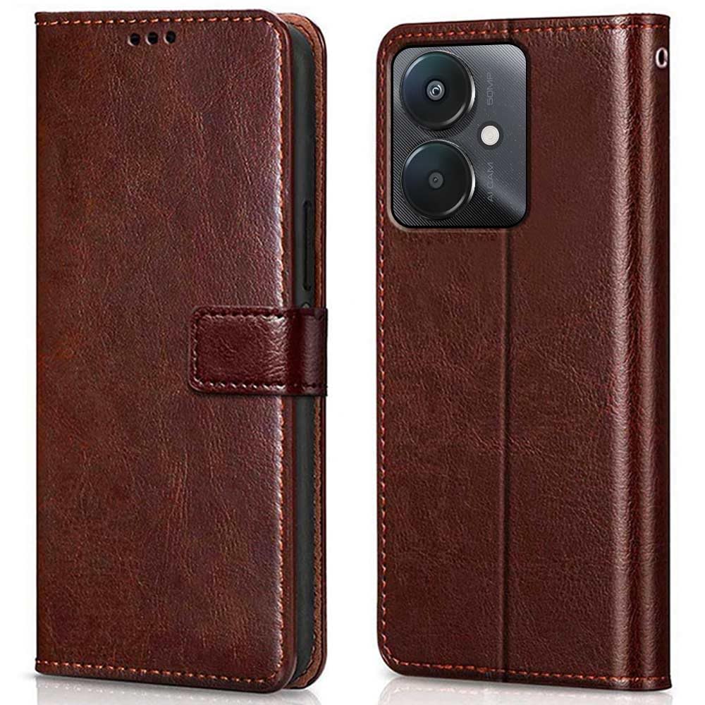 Wow Imagine Shock Proof Flip Cover Back Case Cover For Xiaomi Mi Redmi 13C 5G | Redmi 13C 4G | Poco M6 5G | Poco C65 (Flexible |