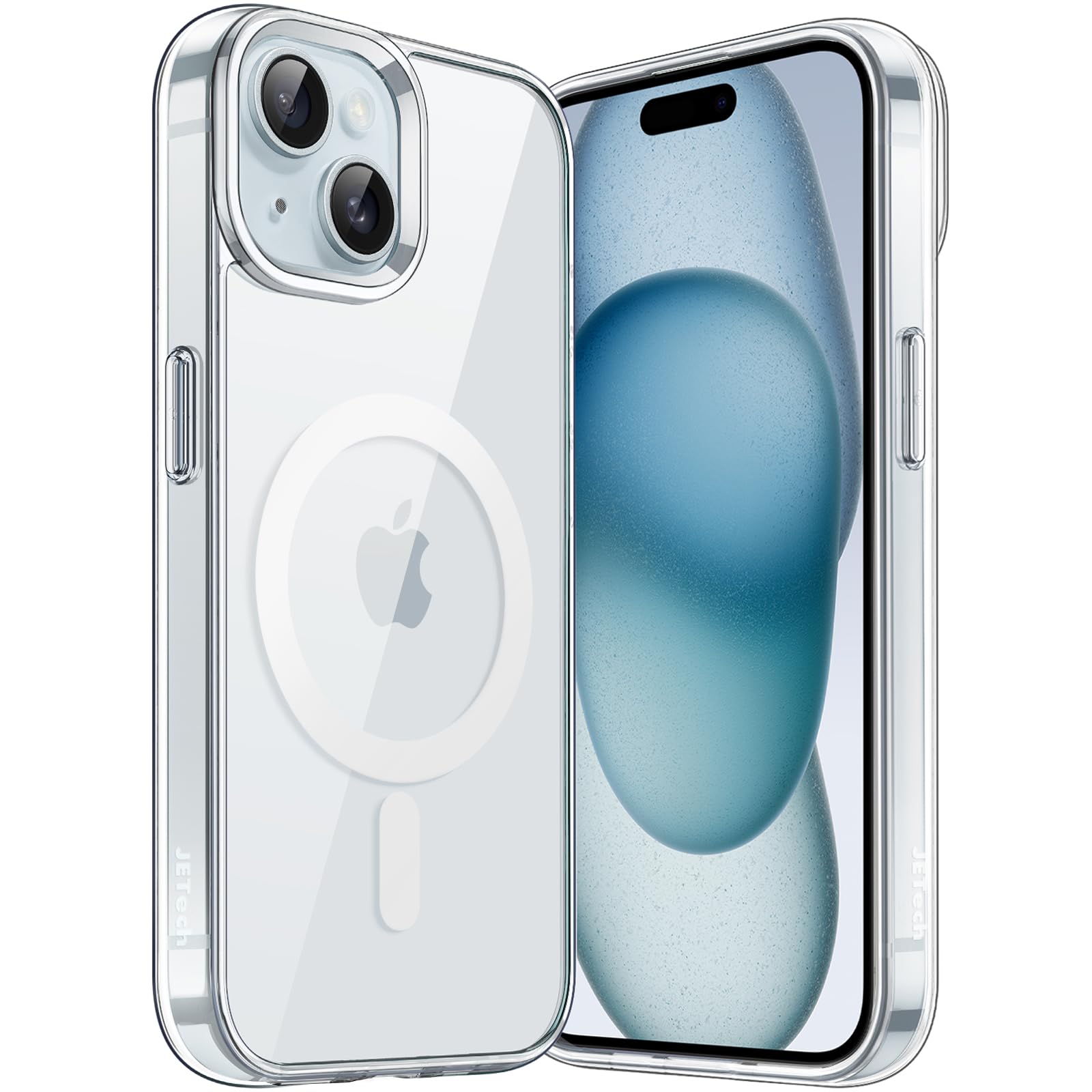 JETech Magnetic Case for iPhone 15 Plus 6.7-Inch Compatible with MagSafe Wireless Charging, Shockproof Phone Bumper Cover, Anti-