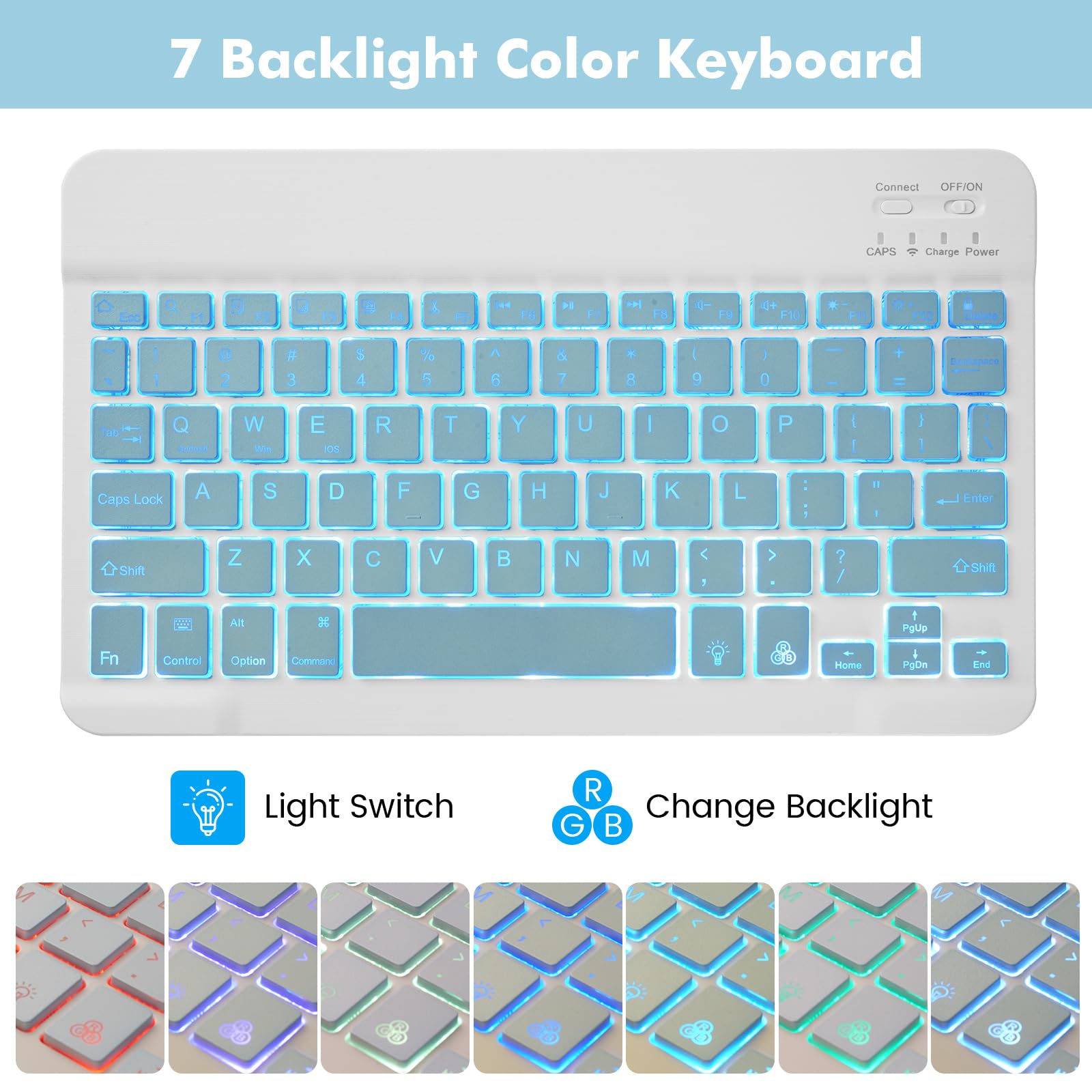 Lama Backlit Keyboard Case For Samsung Galaxy S6 Lite 10.4'' Case With Keyboard, Detachable Keyboard Case With S Pen Holder For