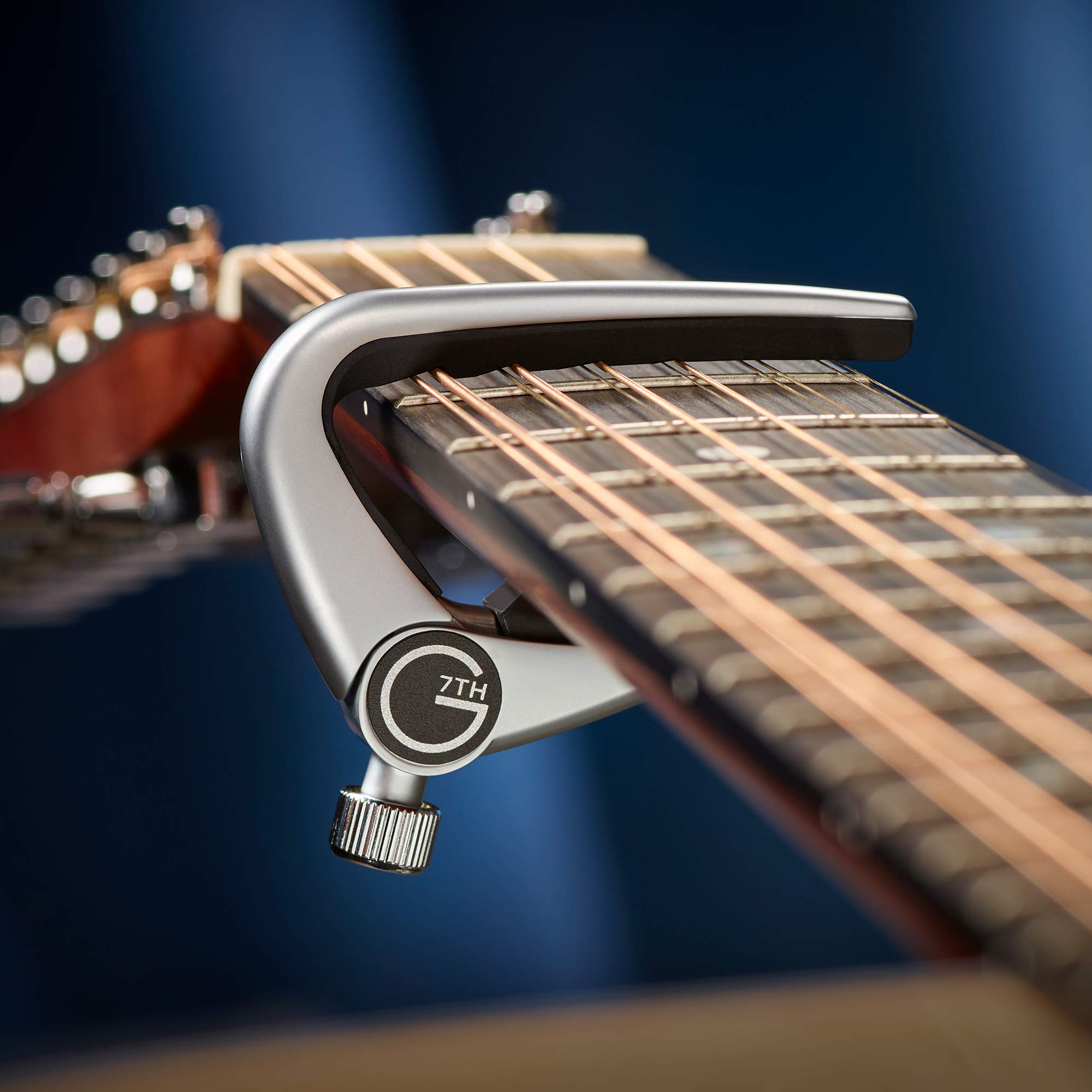G7Th Newport Guitar Capo (C32013),Silver, 12 String