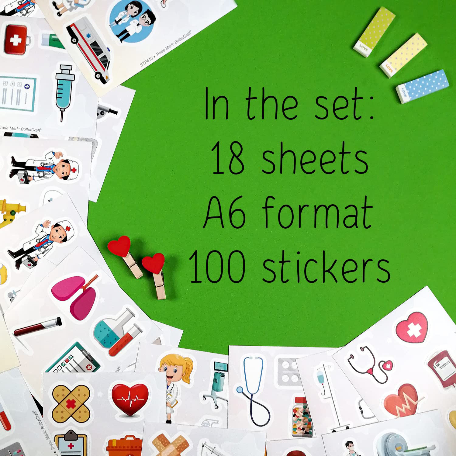 100Pcs Medical Stickers, Doctor Stickers, Doctor Stickers, Doctor Tools, Doctor Office Stickers, Doctor Kit, Doctor Kit