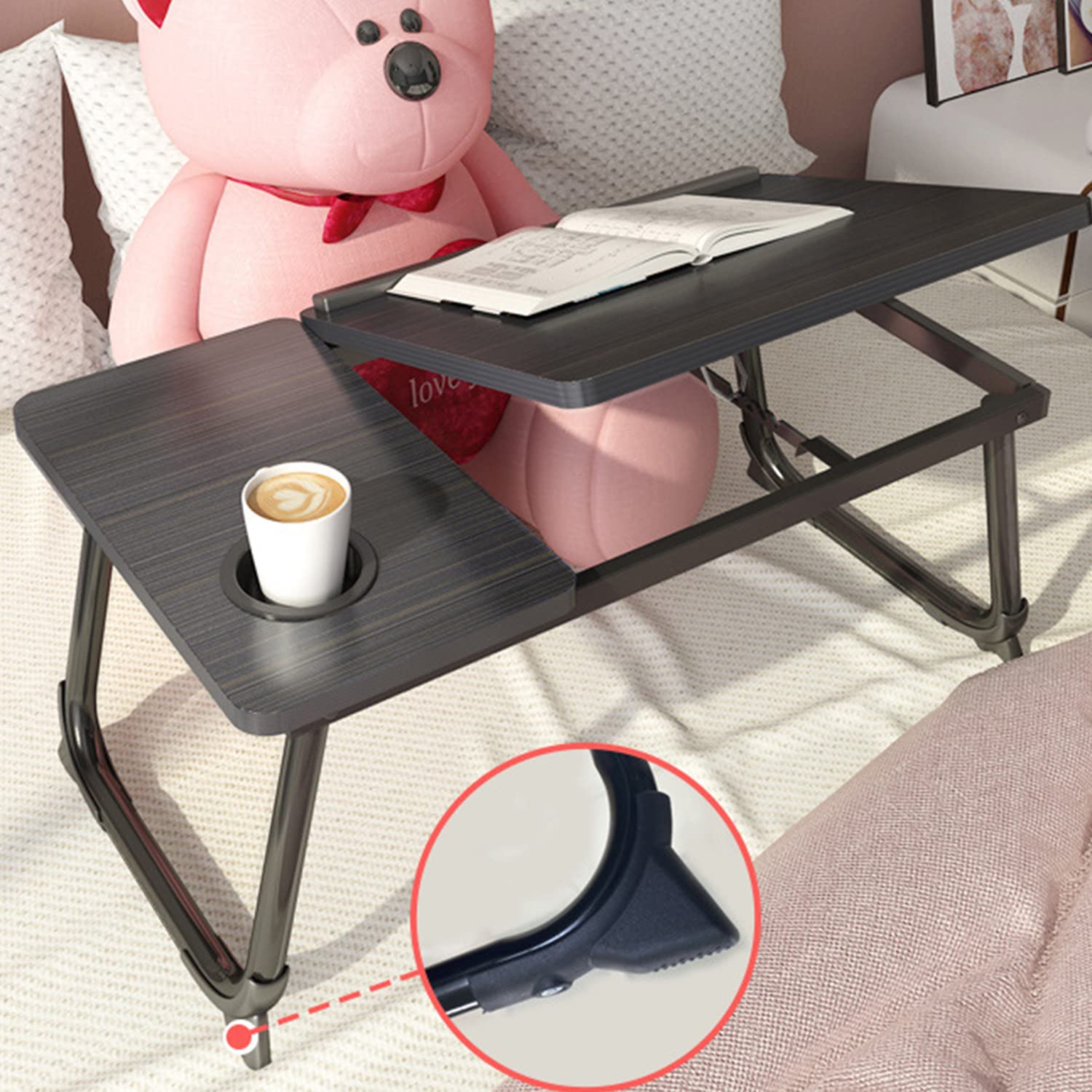 Laptop Desk For Bed,Asltoy Laptop Bed Tray Table,Foldable Lap Desk Stand Notebook Desk Adjustable Laptop Table For Bed Portable