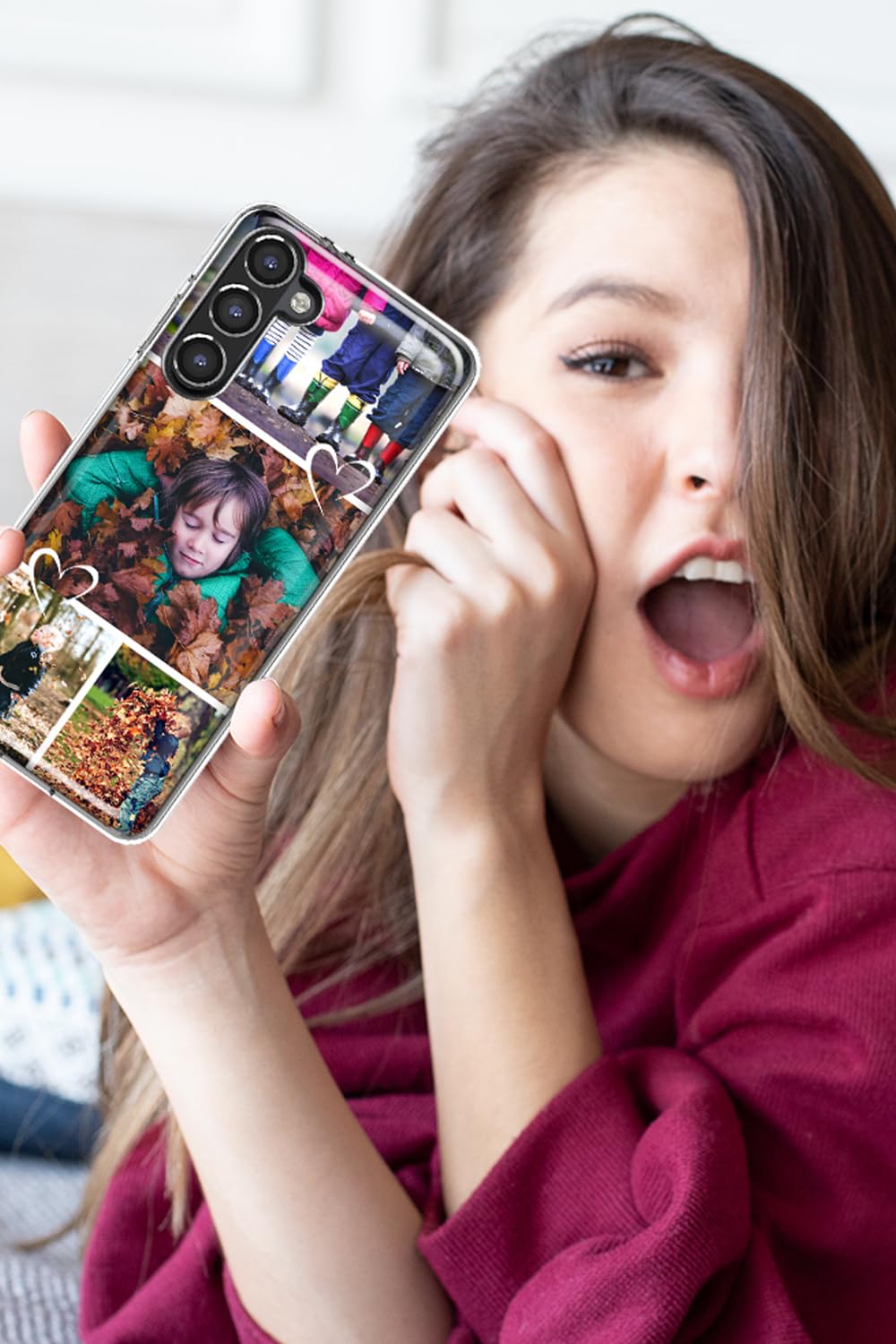 Mundaze - Custom Phone Case For Samsung Galaxy A16 5G - Personalized Collage Multiple Photos Cover, Design Your Own - Perfect Cu