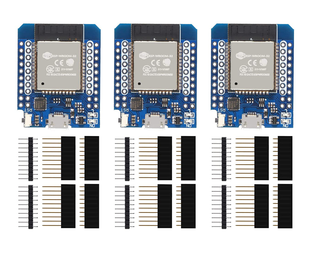 Hiletgo 3Pcs Esp32 Mini Esp Wroom 32 Development Board Wlan Wifi Bluetooth Iot Development Board