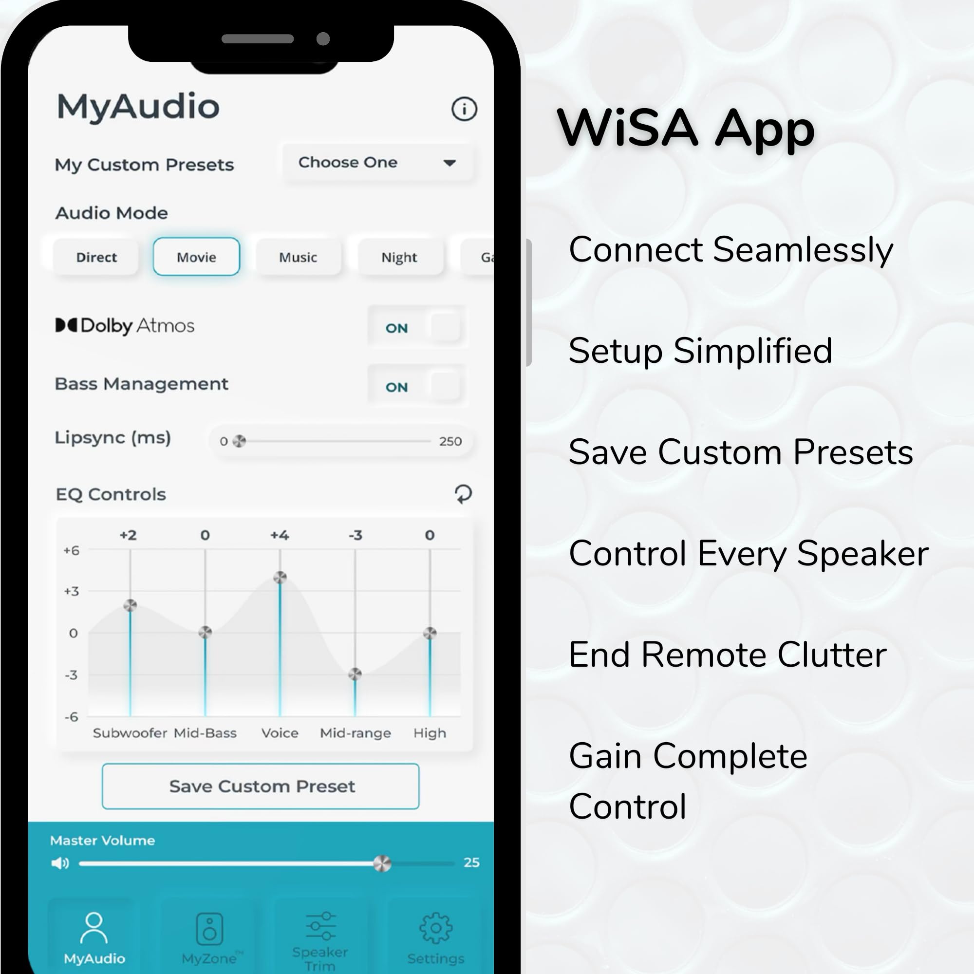 Wisa Soundsend | Wireless Audio Transmitter For All Smart Tvs | Features Eight Channels Of Uncompressed 24 Bit 48/96 Khz Sound |