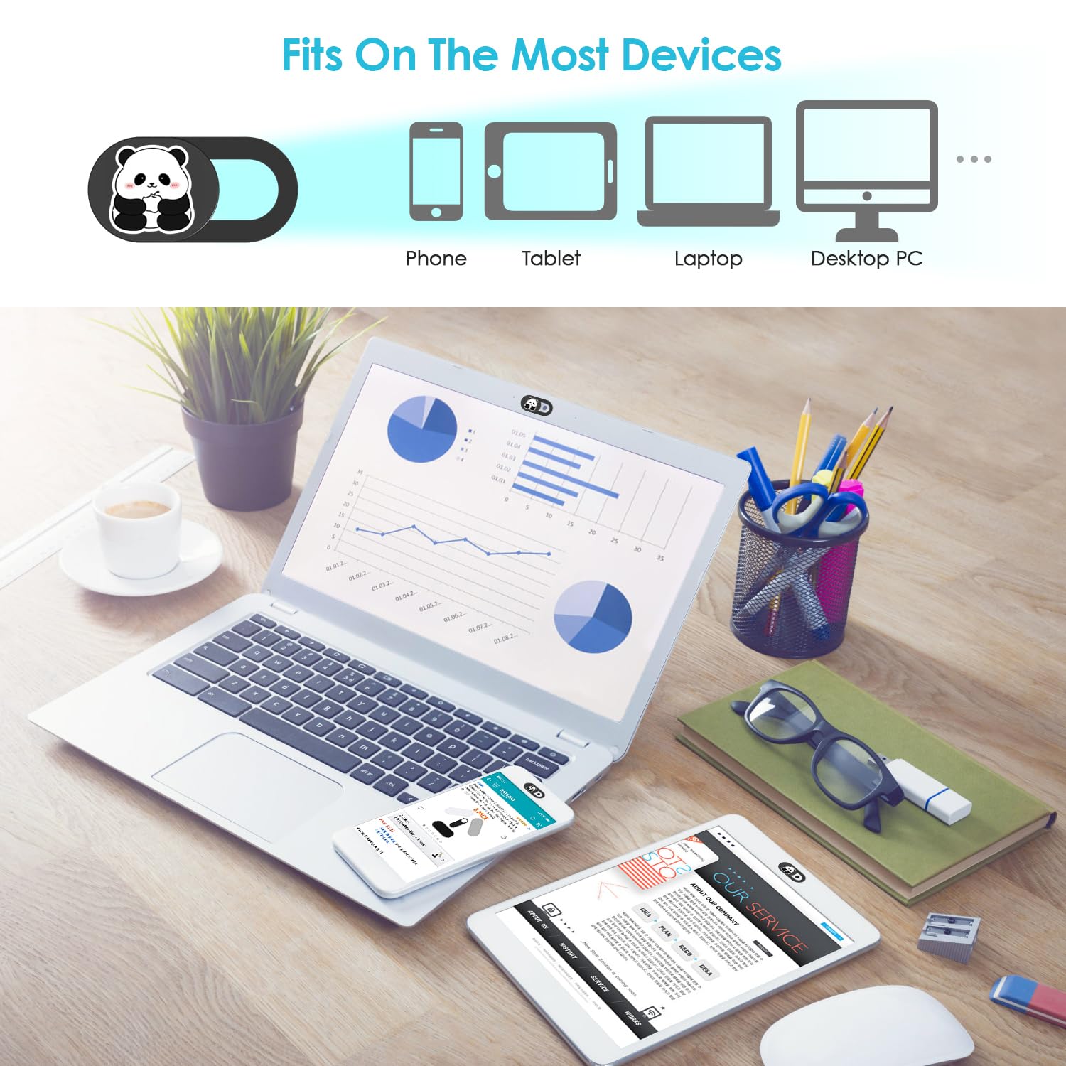 Laptop Camera Cover, Cute Webcam Cover Slide, Computer Camera Cover, Ipad Accessories For Smartphone, Imac, Tablet, Desktop, Cam