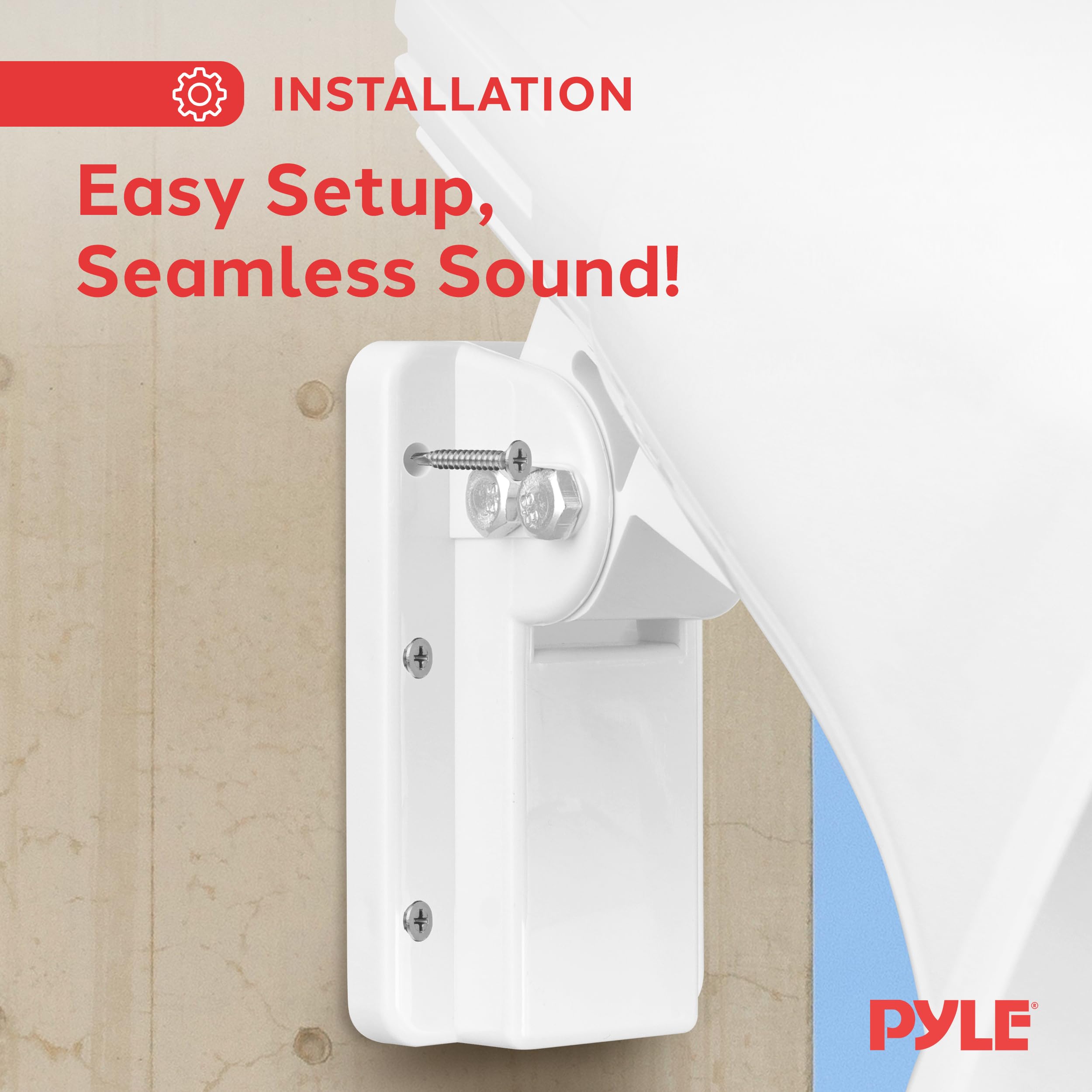 Pyle Indoor / Outdoor Pa Horn Speaker - 6 Pa Speaker With 8 Ohms Impedance & 50 Watts Peak Power - Mounting Bracket & Hardware I