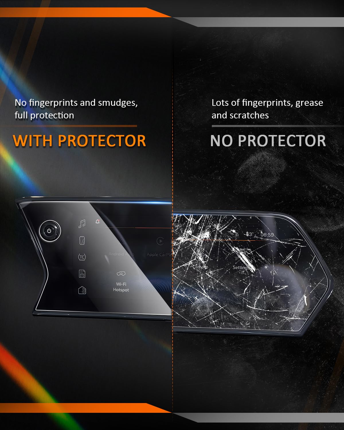 2024 2025 Trax Screen Protector, 11 Inch Touchscreen Display Cover, Hd Tempered Glass, For Chevrolet Trax 2024 2025 Accessories (Lt, 2Rs, Activ) Models, Not Compatible With Ls 1Rs 8 Inch Standard Touchscreen