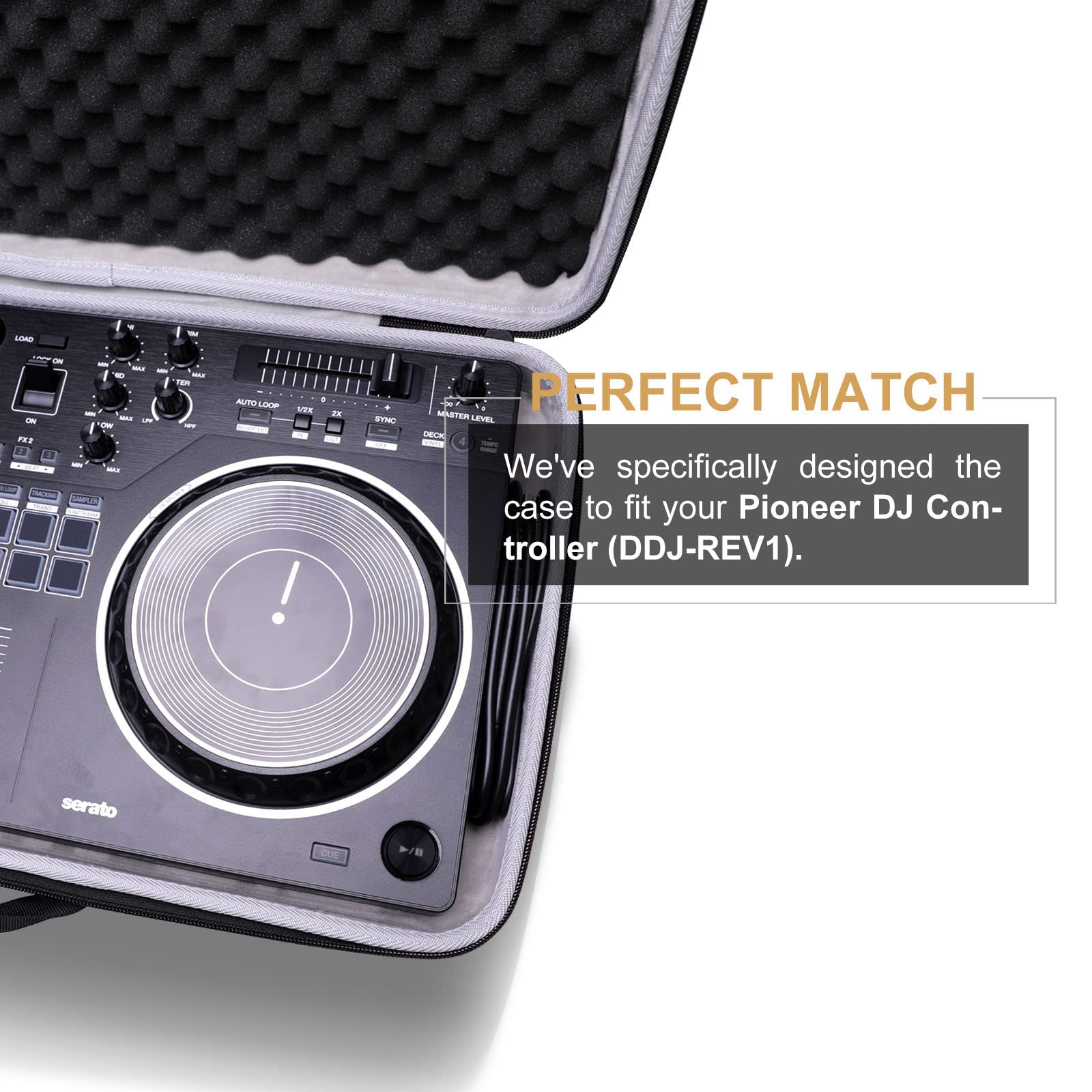 Ltgem Eva Hard Case For Pioneer Dj Dj Controller (Ddj-Rev1) - Travel Protective Carrying Storage Bag, Only One Case Is Sold (21