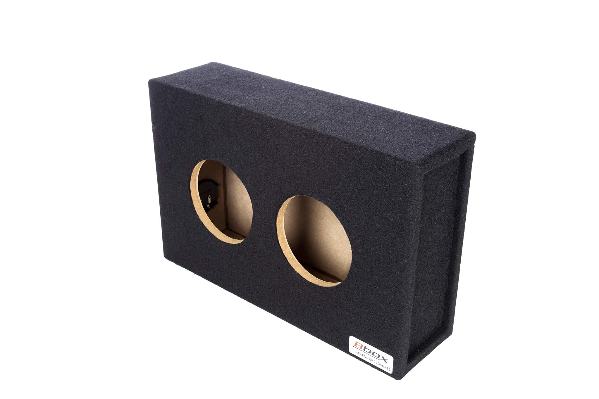 Atrend 6.5Dvme Bbox Series 6.5'''' Dual Shallow Hyper Vented Enclosure, Black (Atr65Dvme)