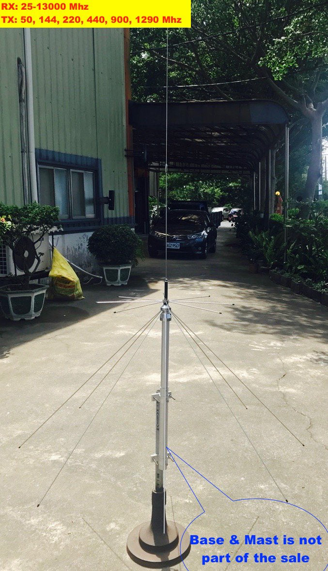 Harvest D2000U 25 1300 Mhz Discone Antenna   So 239