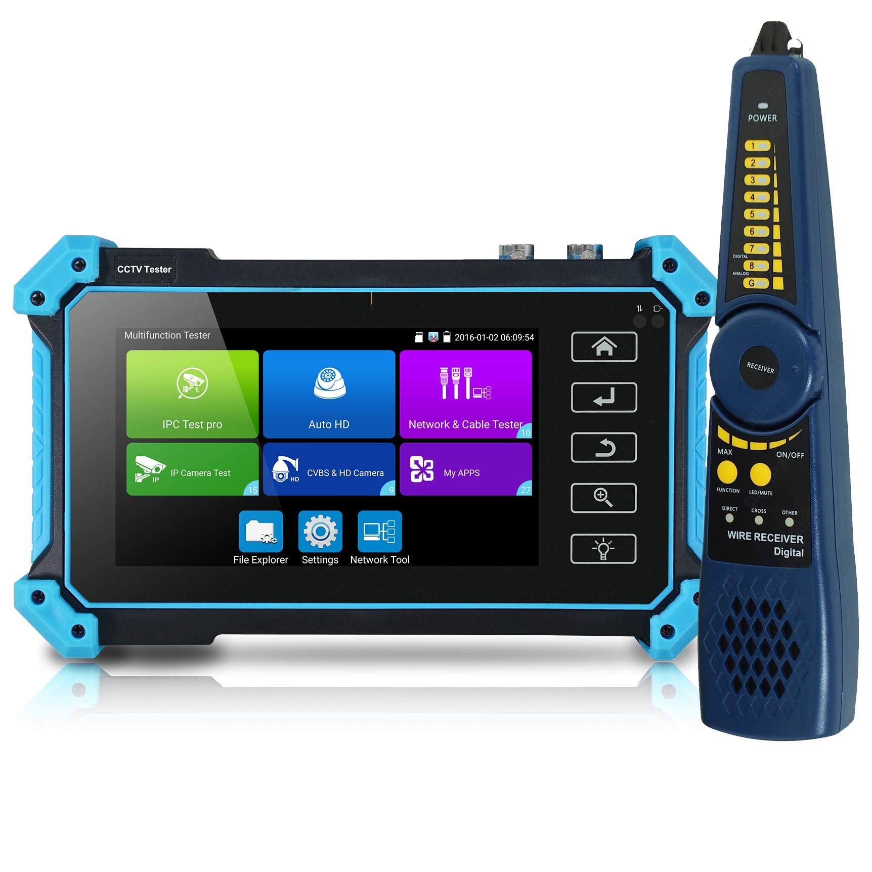 Cctv Tester Ipc 5200 Plus,Full Hd Display Video Monitor,8Mp Cvi Tvi Ahd Sdi Cvbs Tester With Cable Tracer, Ip Discovery, 5Inch I