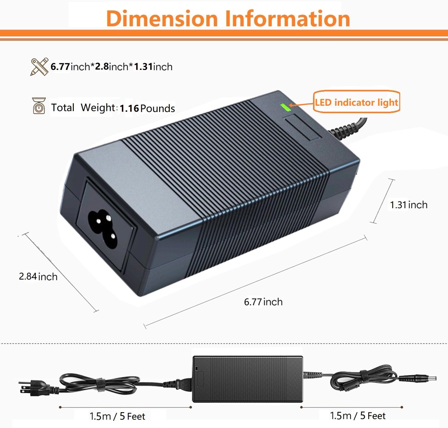 For Jackery 300/500/550 Charger,Mjpower 24V 90W Ac Adapter For Jackery Portable Power Station Explorer 300 500 550 E300 E500 E55