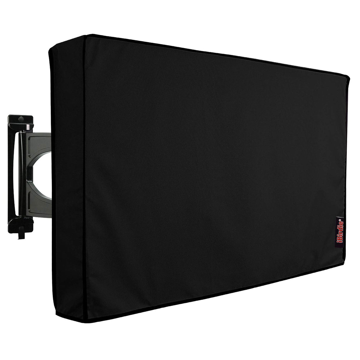 iBirdie Outdoor TV Cover 36 to 39 inch Weatherproof, Cover Size 37''L x 23''H, Waterproof for Outside Flat Screen 36 to 39 inch TV, Black, 600D Thick Fabric Screen Protector with Bottom