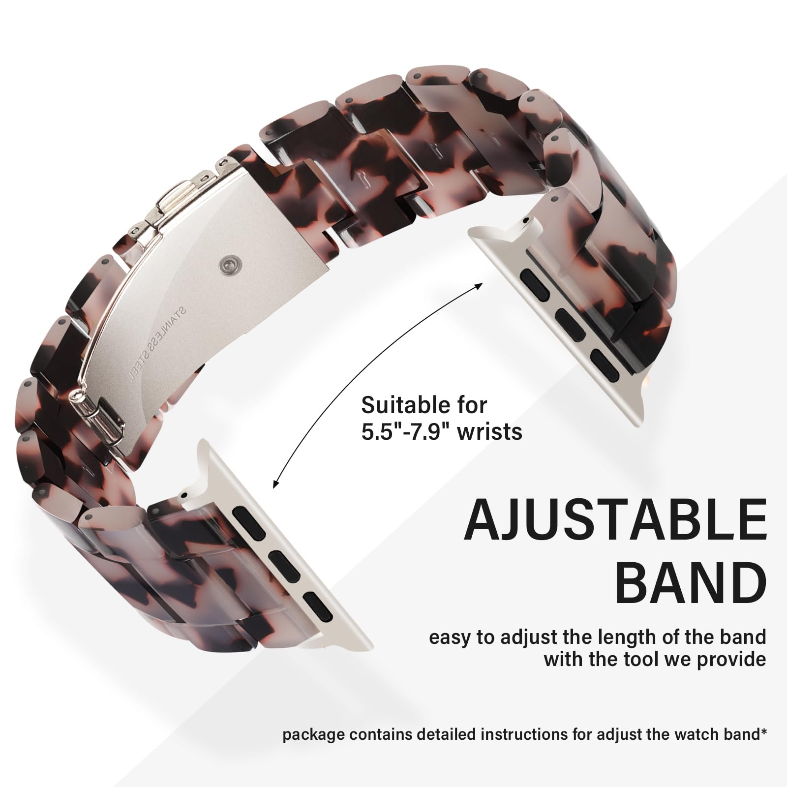 Hopo Kompatibel Mit Apple Watch Band 38 Mm, 40 Mm, 42 Mm, 44 Mm, Ersatz Fr Iwatch Serie 5/4/3/2/1/Se, Modische Rotgoldene Edelst