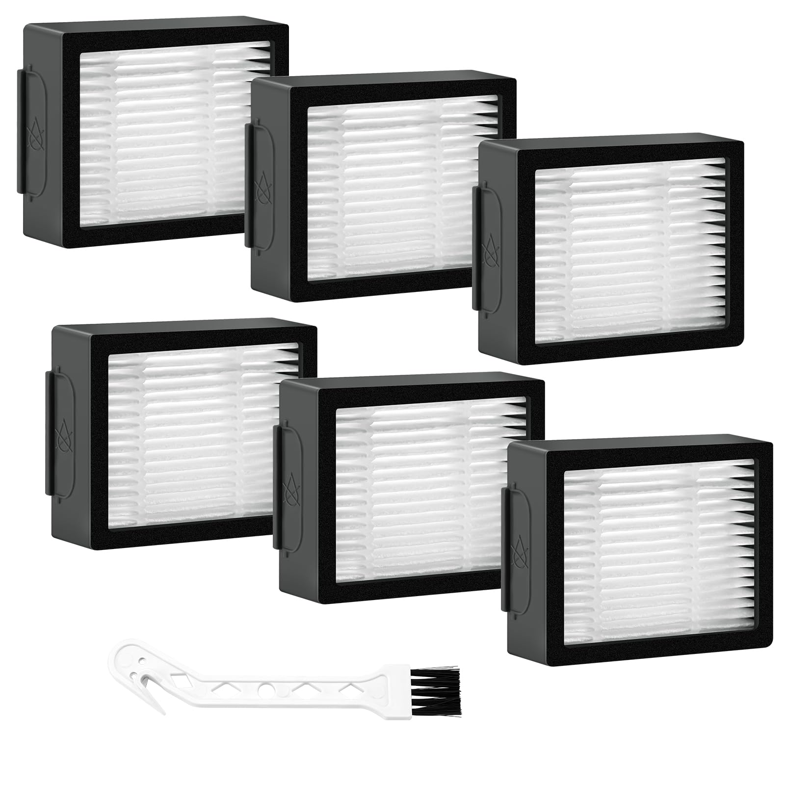 6 Pack Roomba Filters Replacement Fit For I Robot Roomba I J E Series E5 E6 E7 I3 I3+ I4 I6 I6+ I7 I7+ I8 I8+ J7 J7+ Robot Vacuu