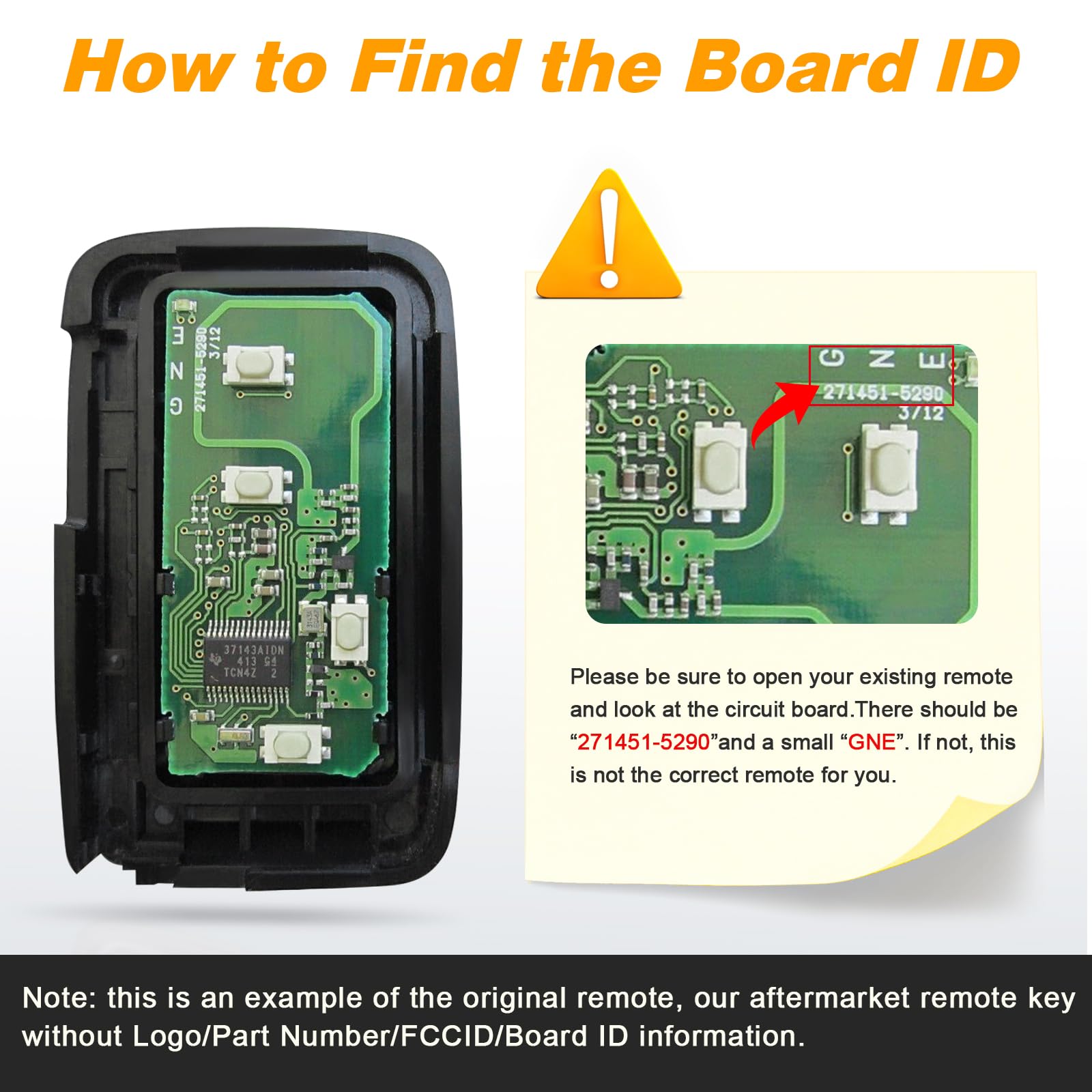 Yewong Car Key Fob Remote Keyless Entry Control For Toyota 4Runner 2010-2019 Prius 2010-2016 Venza 2009-2016 Fccid:Hyq14Acx 2714