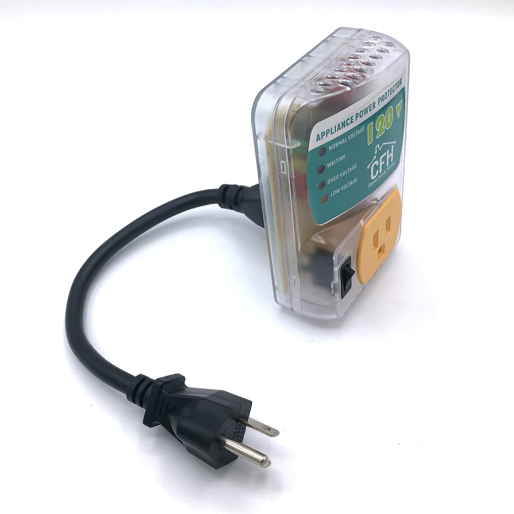 Heavy Duty 20 Amp 2400 Watt Appliance Surge Protector Smart Plug With Outlet Saver Power Cord