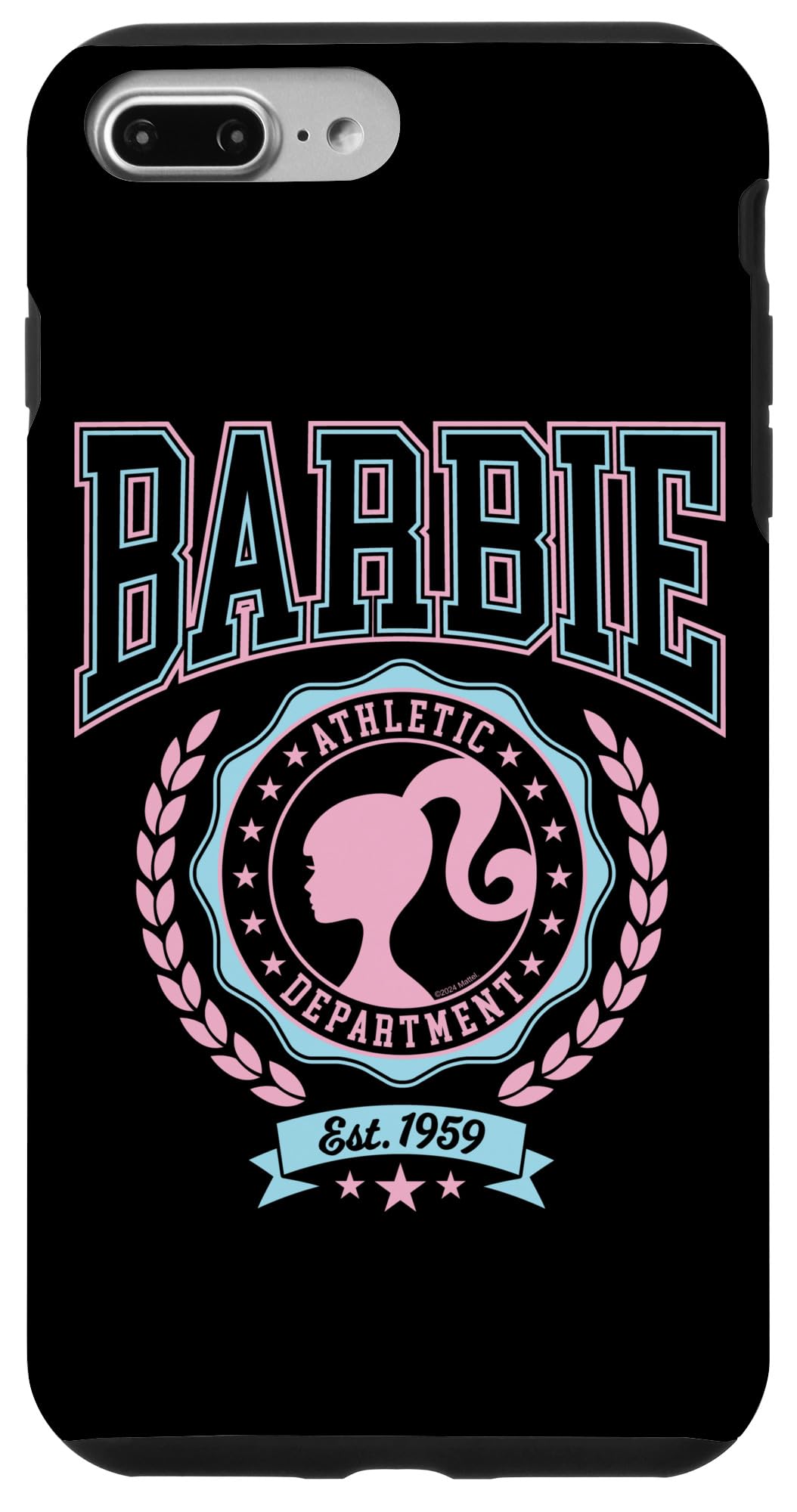 Iphone 7 Plus/8 Plus Barbie   Varsity Athletic Department Silhouette Logo Case