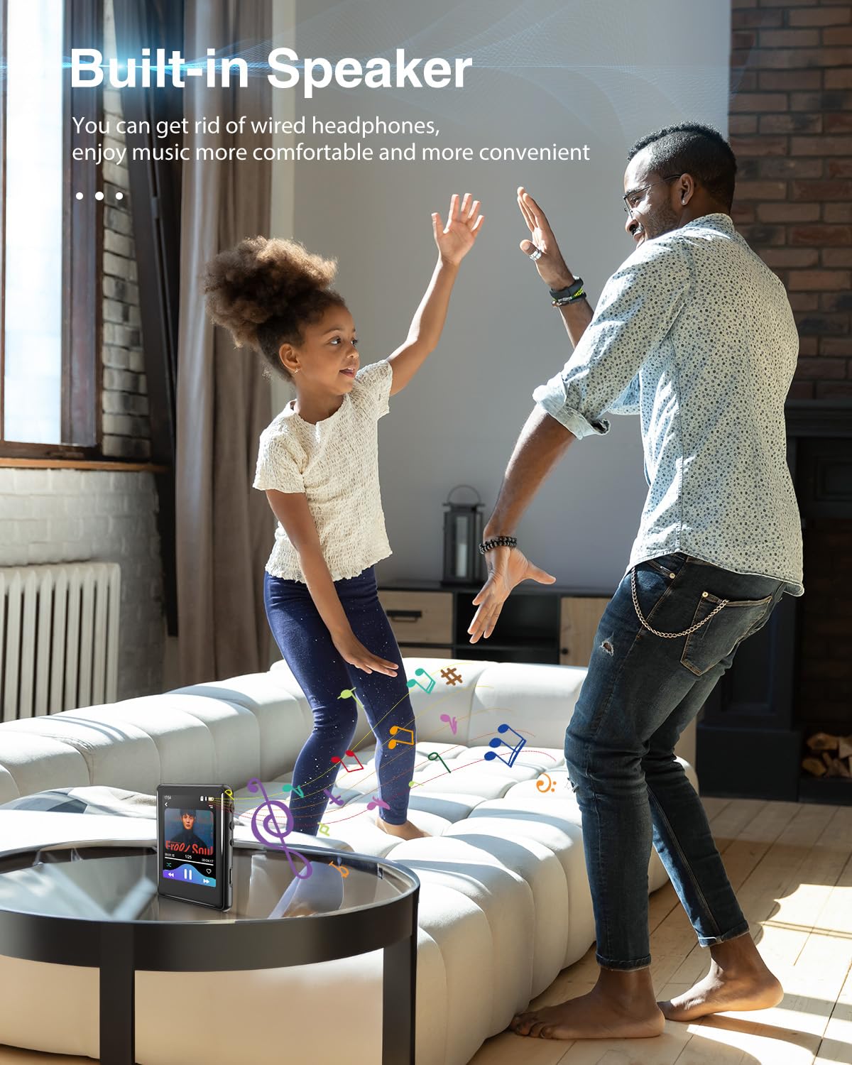 Mp3 Player With Bluetooth 5.3,Tokemisc 16Gb Full Touchscreen Kids Portable Music Device With Speaker,Fm Radio,E Book,Built In Mi