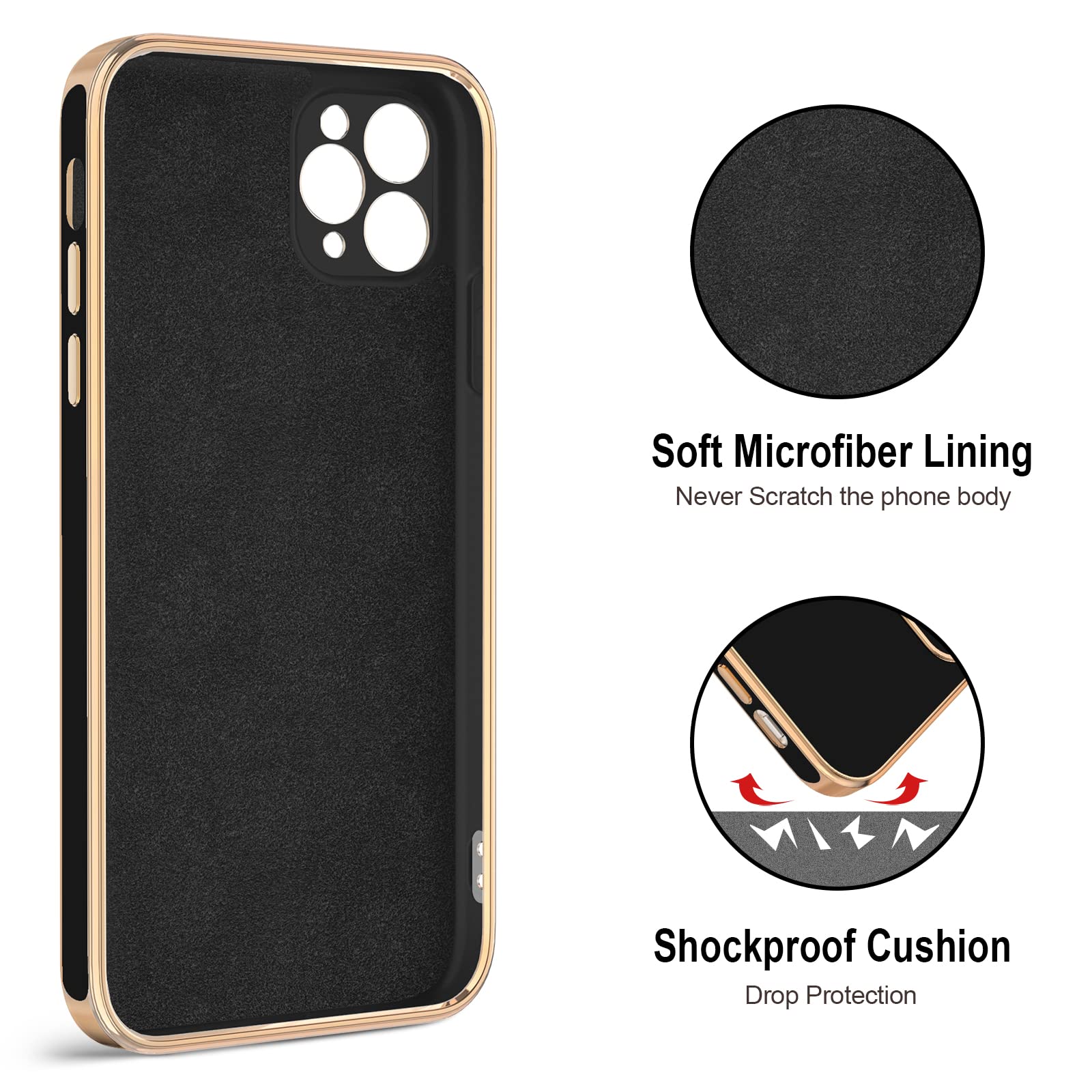 Hython Case For Iphone 11 Pro Max Case With Ring Stand [360   Rotatable Ring Holder Magnetic Kickstand] [Shiny Plated Rose Gold