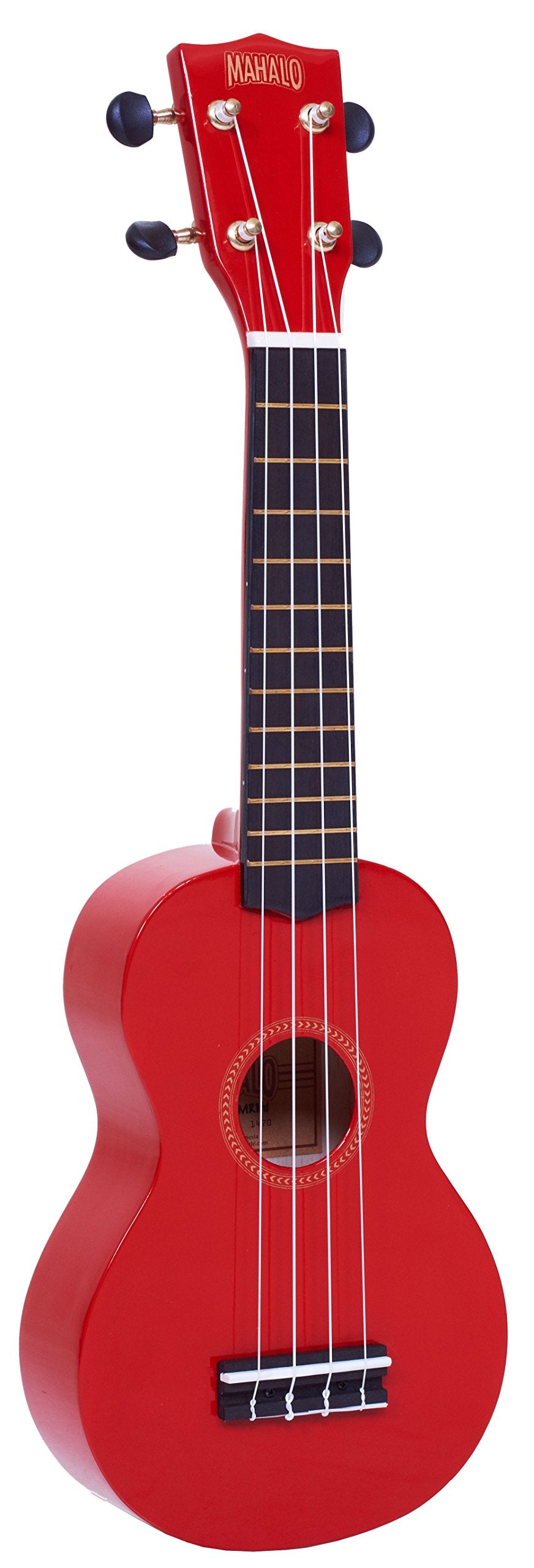 Mahalo Ukuleles Mr1Rd Rainbow Series Soprano Ukulele,Red