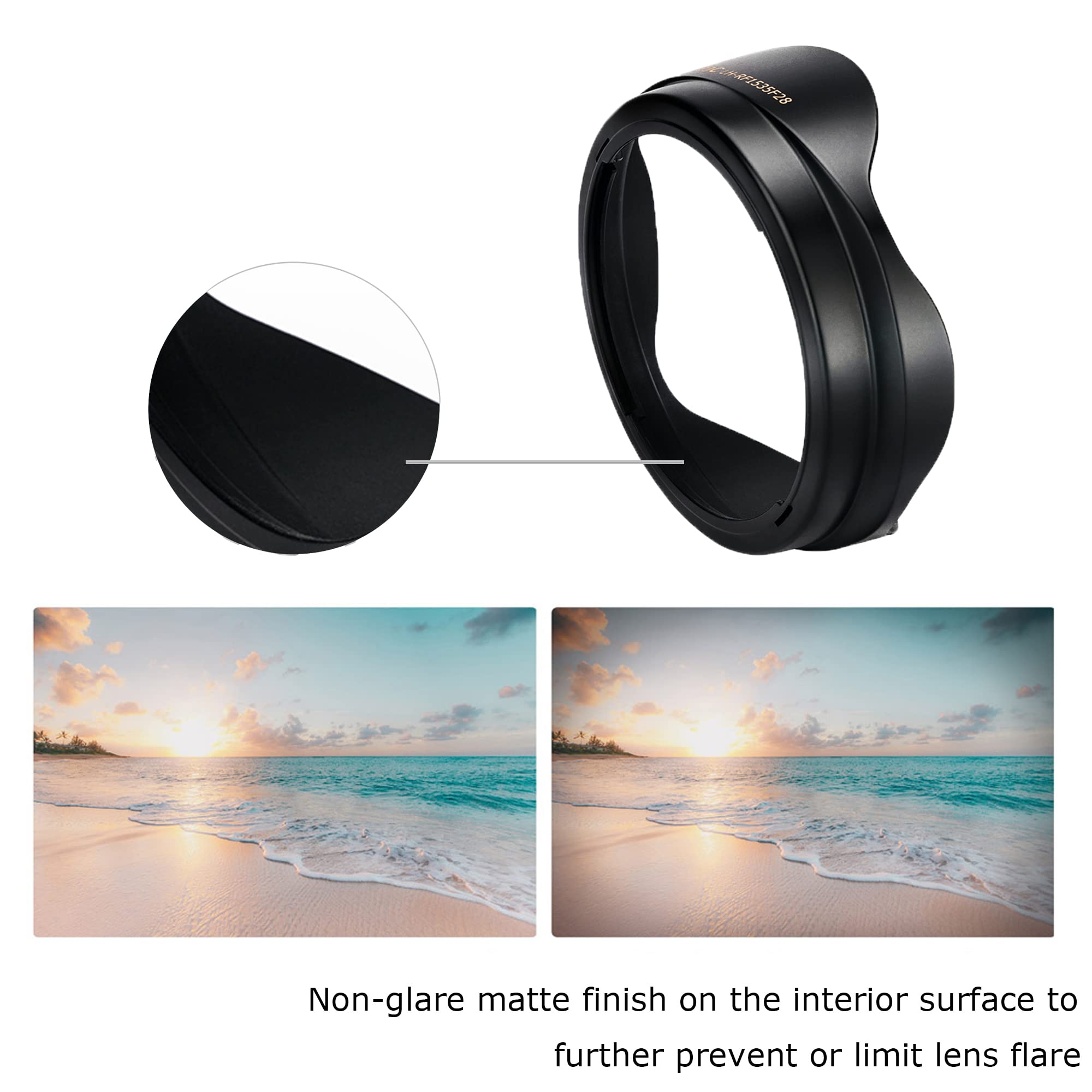 Reversible Tulip Flower Lens Hood Shade For Rf 15 35Mm F/2.8L Is Usm Lens On Eos R3 R5 R6 R Rp Camera, Replaces Ew 88F Lens Hood
