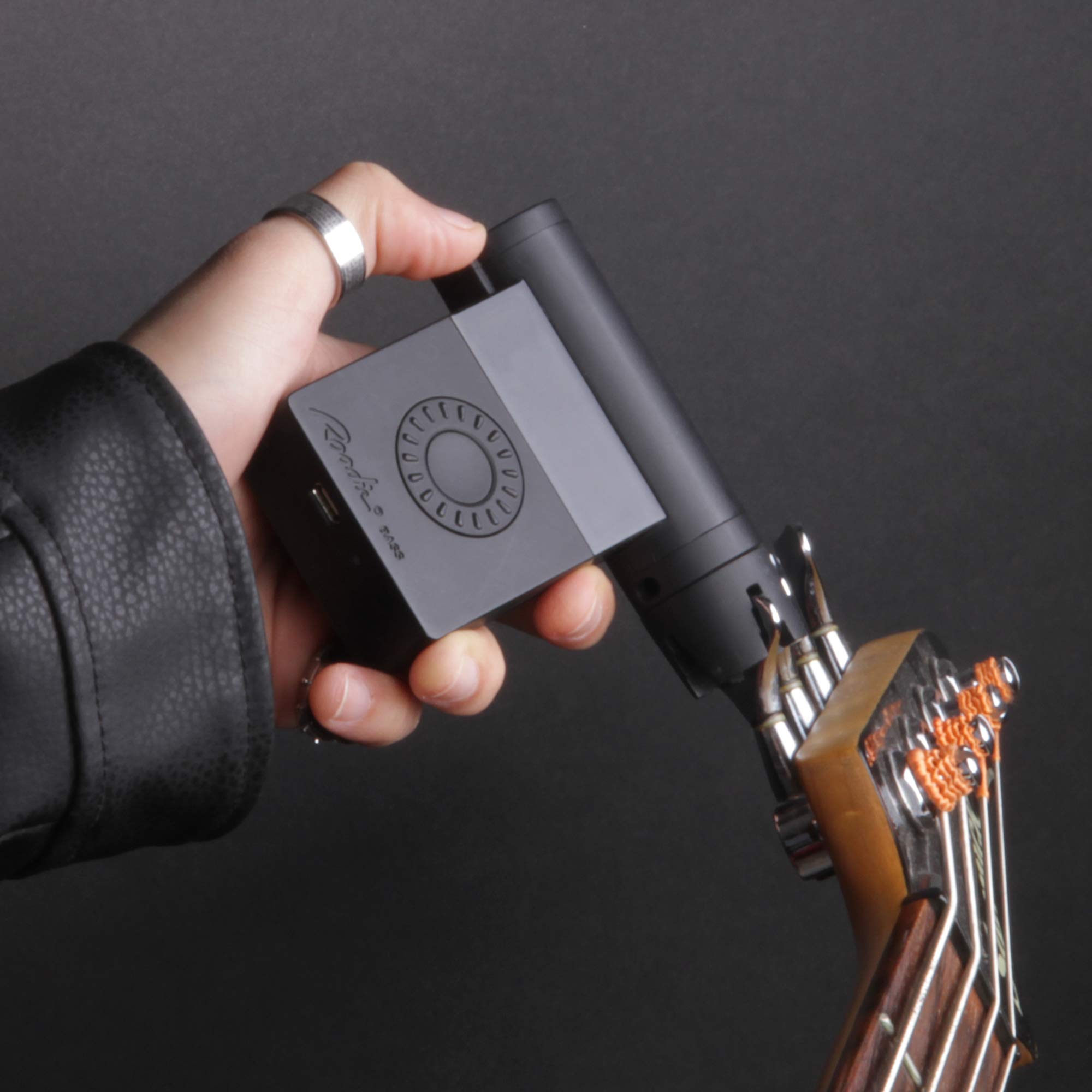 Roadie Roadie Bass | Smart Automatic Bass Guitar Tuner & String Winder | For All String Instruments (Bass, Electric & Acoustic G