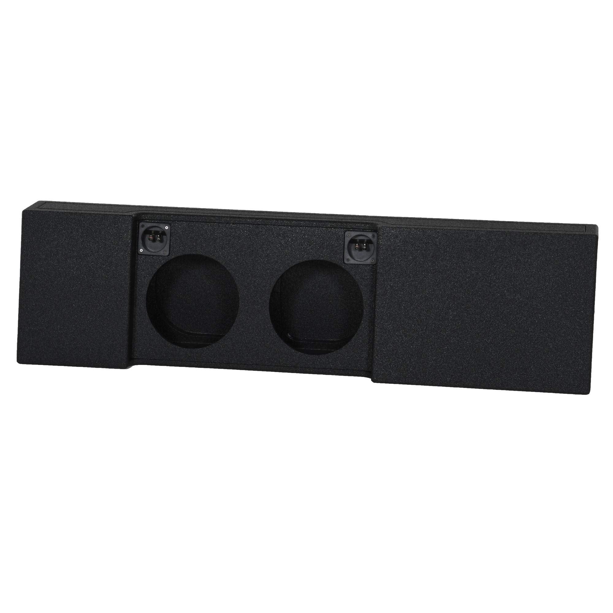 Qpower ''Qbomb'' Ford F Series Super Crew '09 '22 Dual 10'' Vented Empty Woofer Box