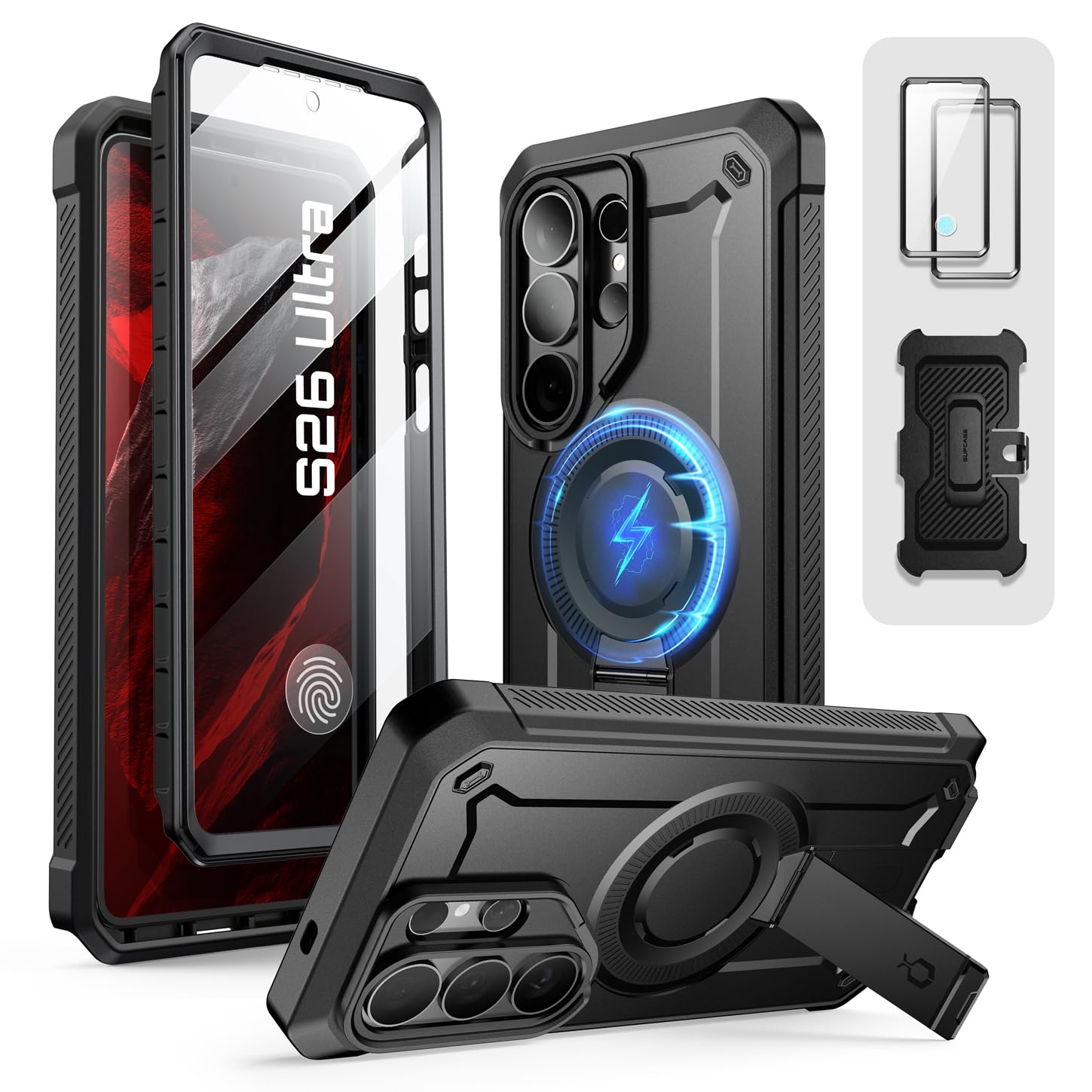 SUPCASE for Samsung Galaxy S26 Ultra Case with Stand, Military-Grade Drop Protection, Compatible with Wireless Charging/MagSafe,