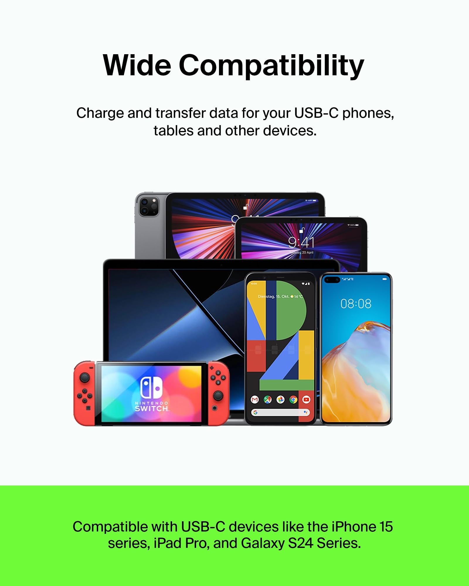 Belkin Usb-C To Usb-C Cable (2M/6.6Ft), Usb-C Fast Charging Cable For Iphone 16, Iphone 16 Pro, Iphone 16 Pro Max, Iphone 16 Plu