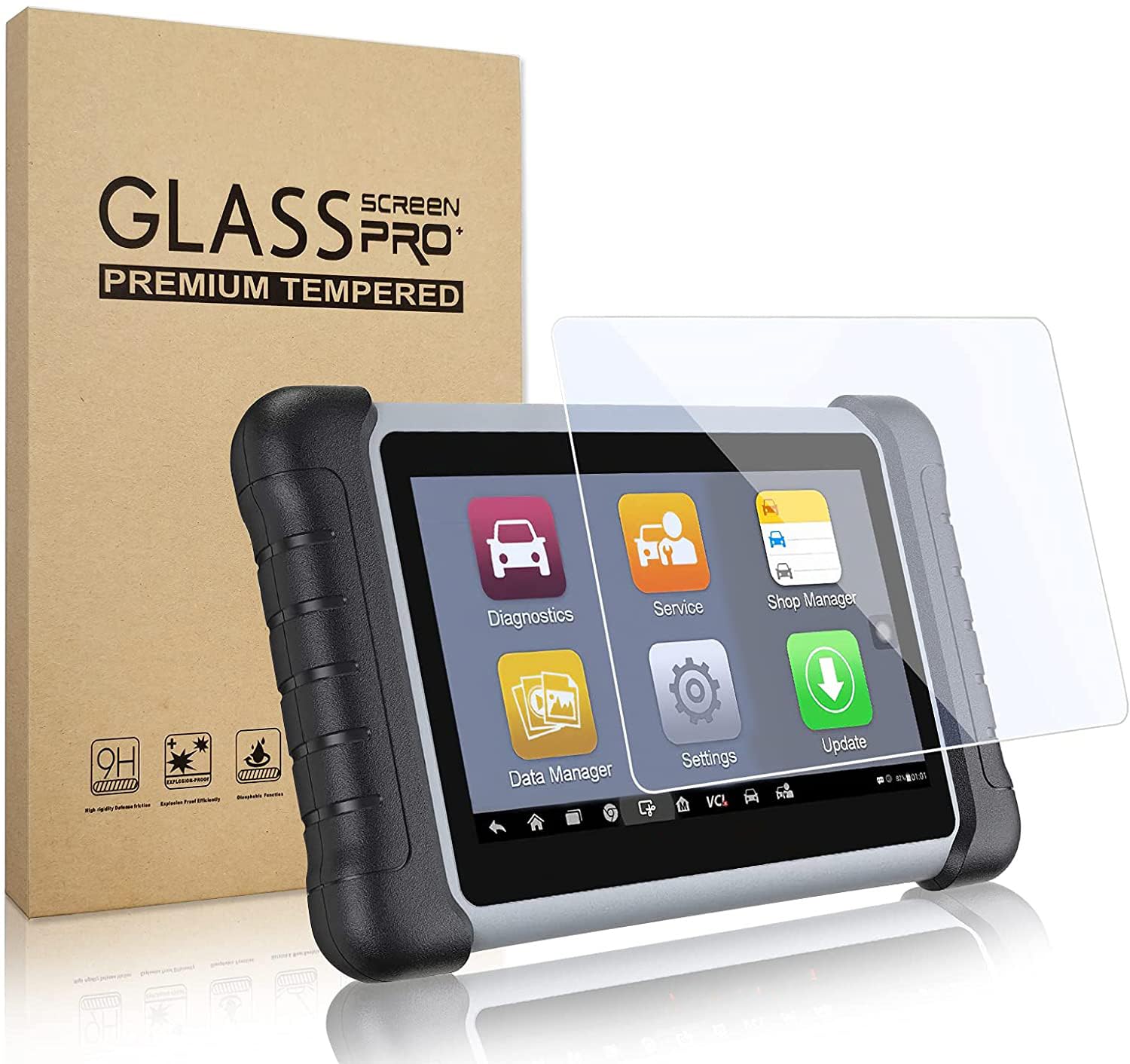 Compatible With Autel Maxicom Mk808Bt/Mk808/Mk808Ts Tempered Glass Screen Protector, Maxicheck Mx808, Maxipro Mp808, Mp808K Scre