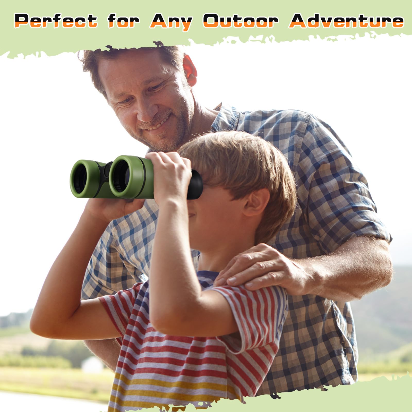 Foilswirl 6 Pack Kid Binoculars Shockproof Mini Compact Binoculars Toys For Boys Girls Small Folding Telescope For Bird Watching