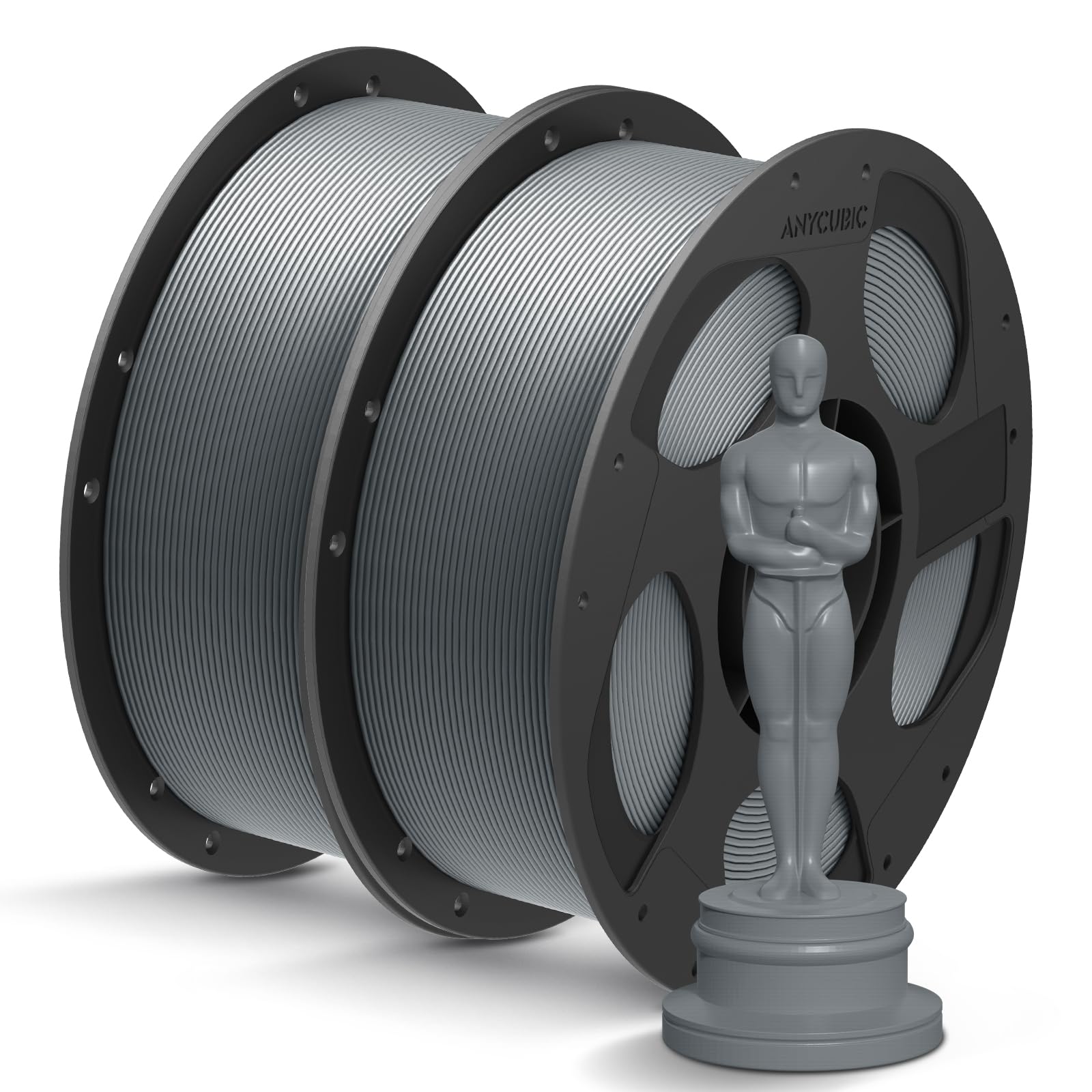 ANYCUBIC PLA+ 3D Printer Filament Bundle, PLA Plus 1.75mm Dimensional Accuracy +/- 0.02mm, Fit Most FDM 3D Printers, 1KG Spool, 