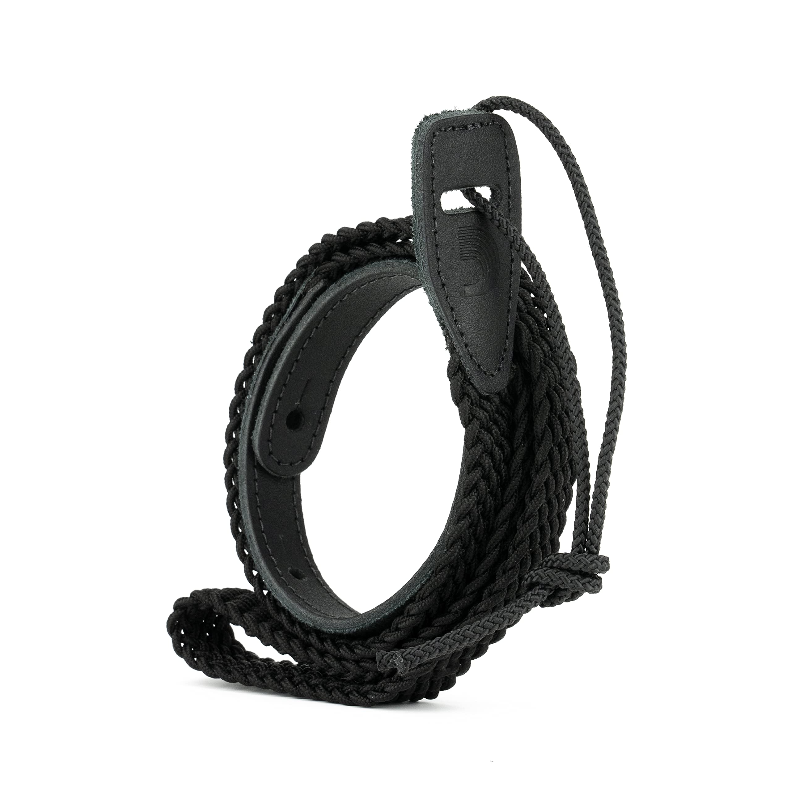D'Addario Accessories Mandolin Strap   Mandolin Accessories   Braided Mandolin Strap   Black