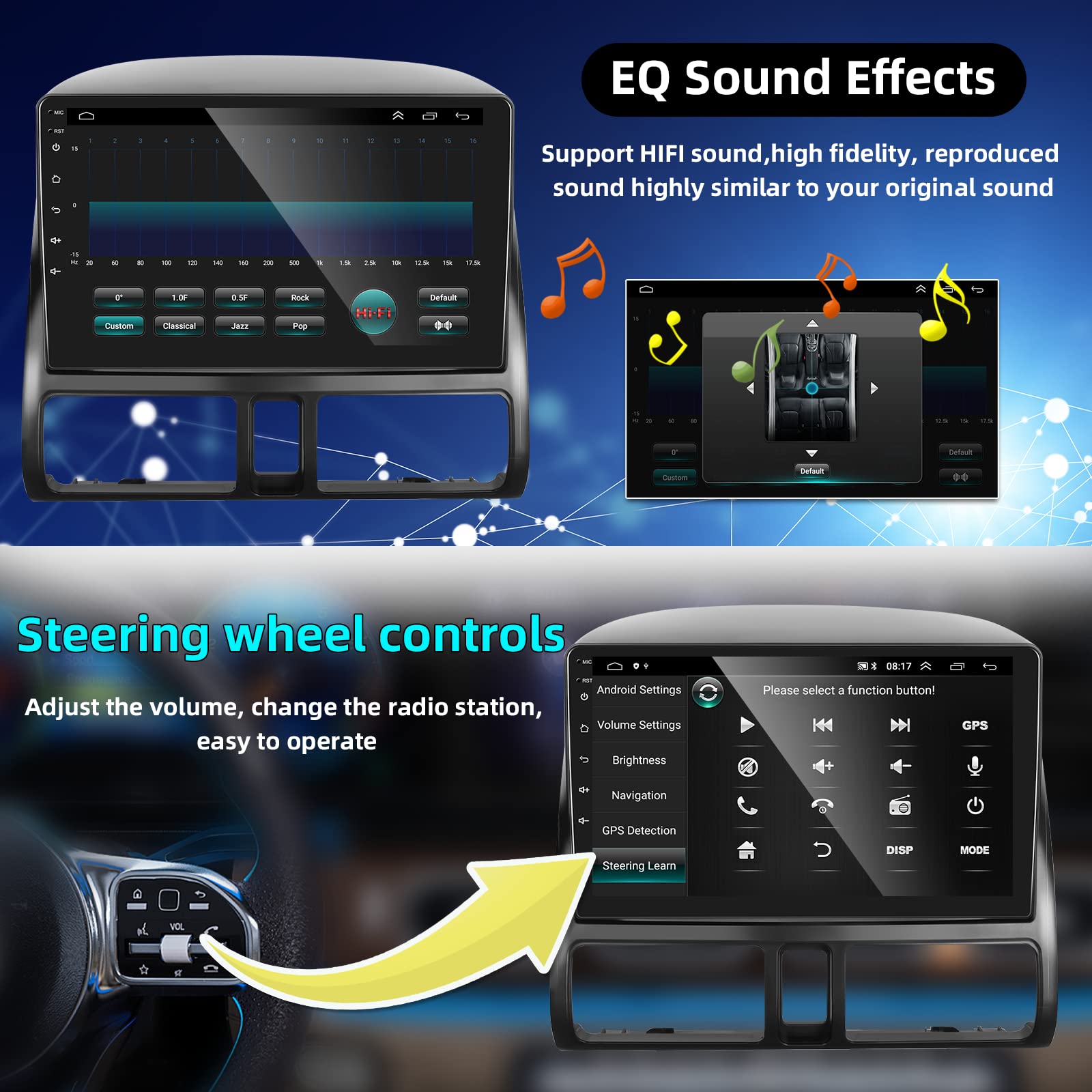 For Honda Crv 2002 2006 Wireless Carplay/Android Auto Android Car Stereo With 9' Touchscreen Autoradio Support Mirror Link Gps Navigation Wifi Backup Camera Multimedia Player Headunit