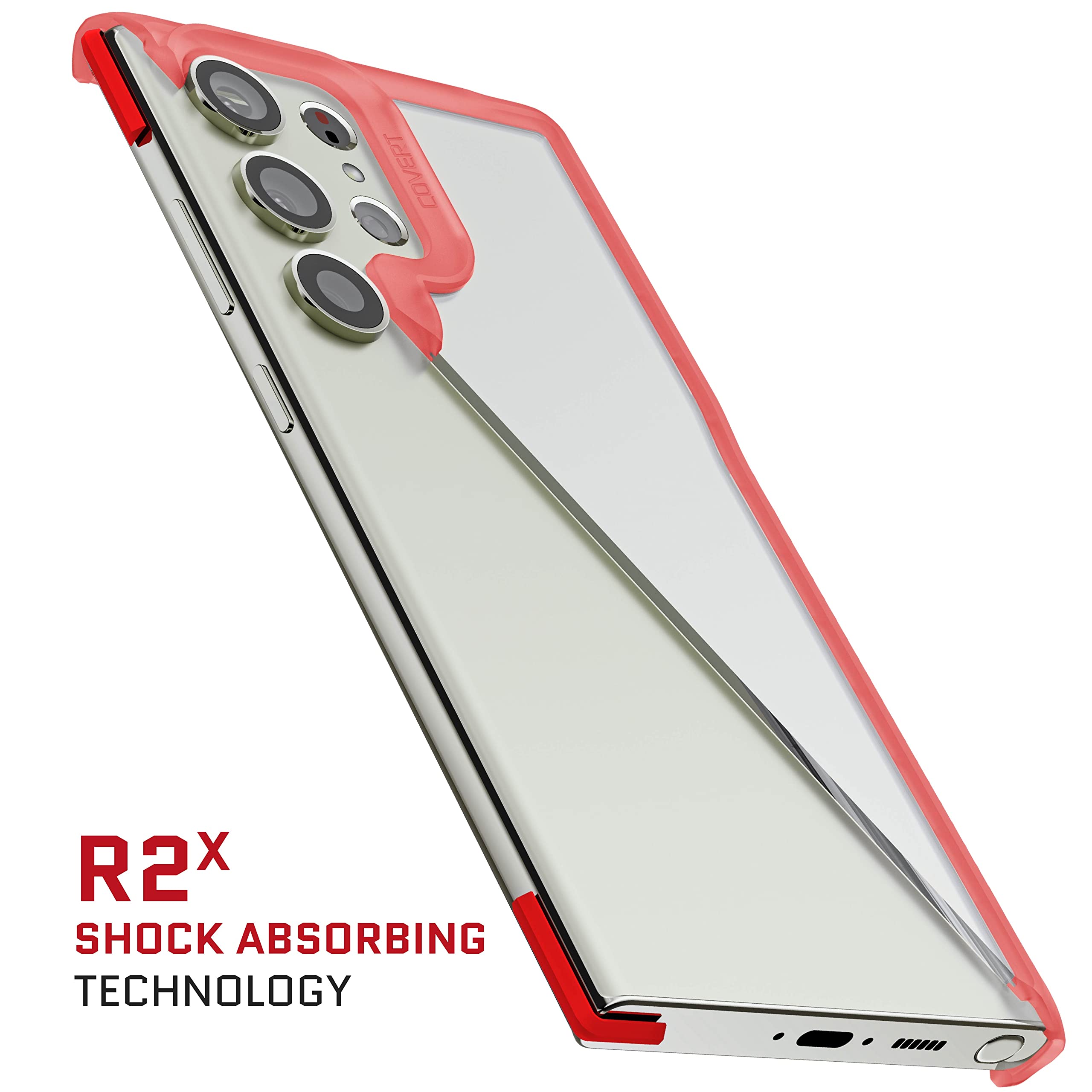 Ghostek Covert Clear Samsung Galaxy S23 Case For Women Girls Premium Protective Phone Cover Screen And Camera Lens Protection Wi