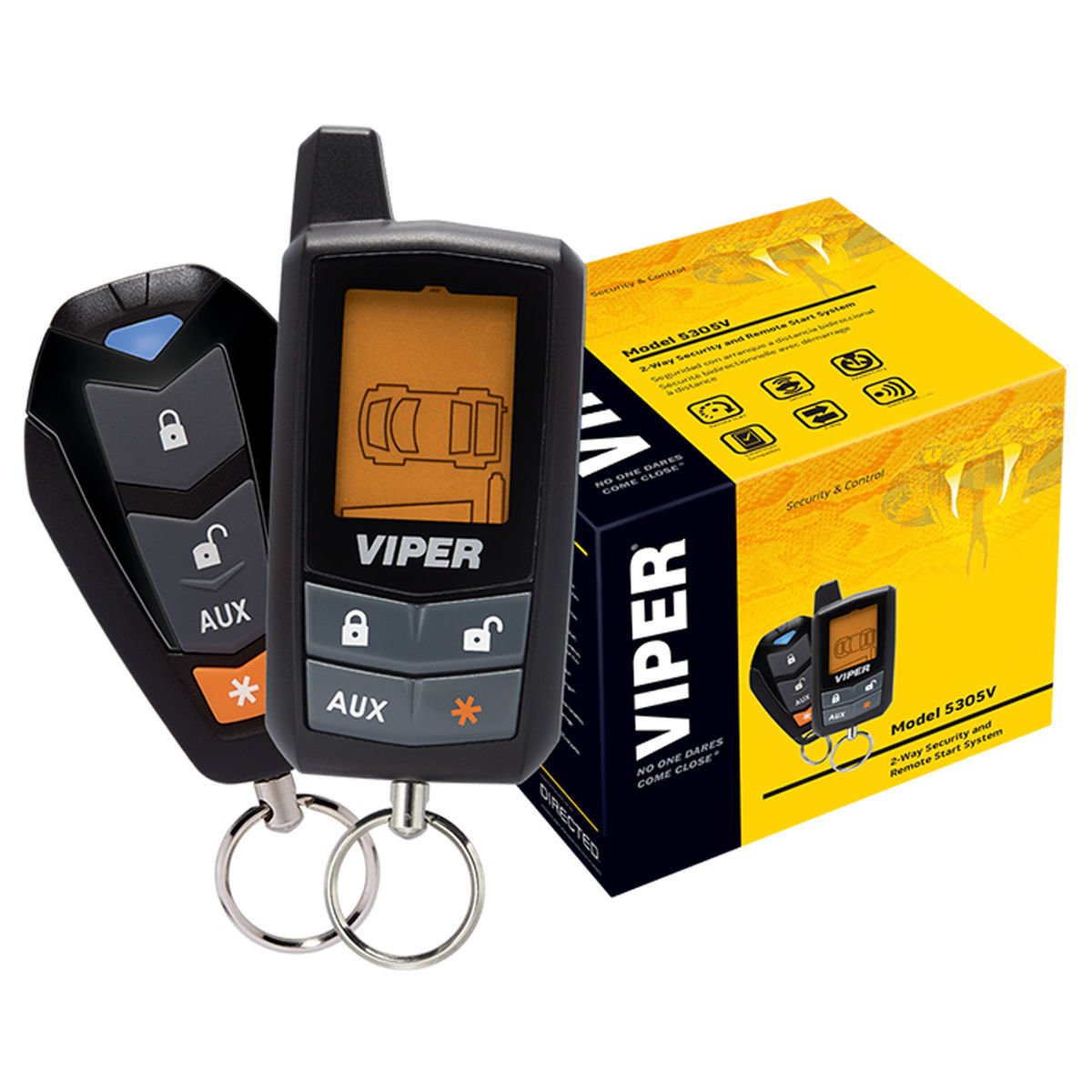 Viper 5305V 2 Way Lcd Vehicle Car Alarm Keyless Entry Remorte Start System