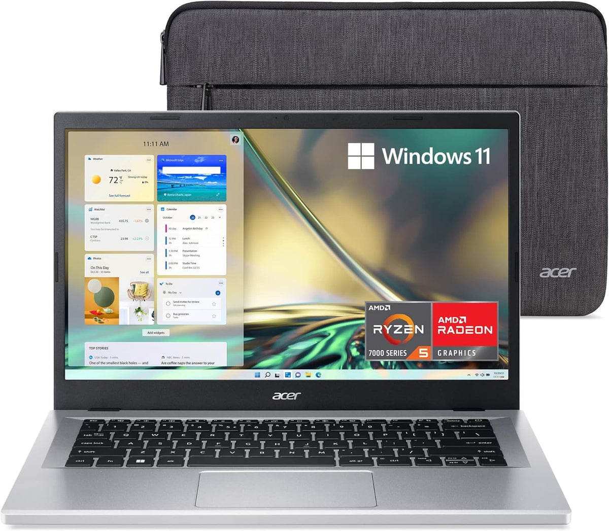 Acer Aspire 3 A314 23P R3Qa Slim Laptop | 14.0'' Full Hd Ips Display | Amd Ryzen 5 7520U Quad Core Processor | Amd Radeon Graphi