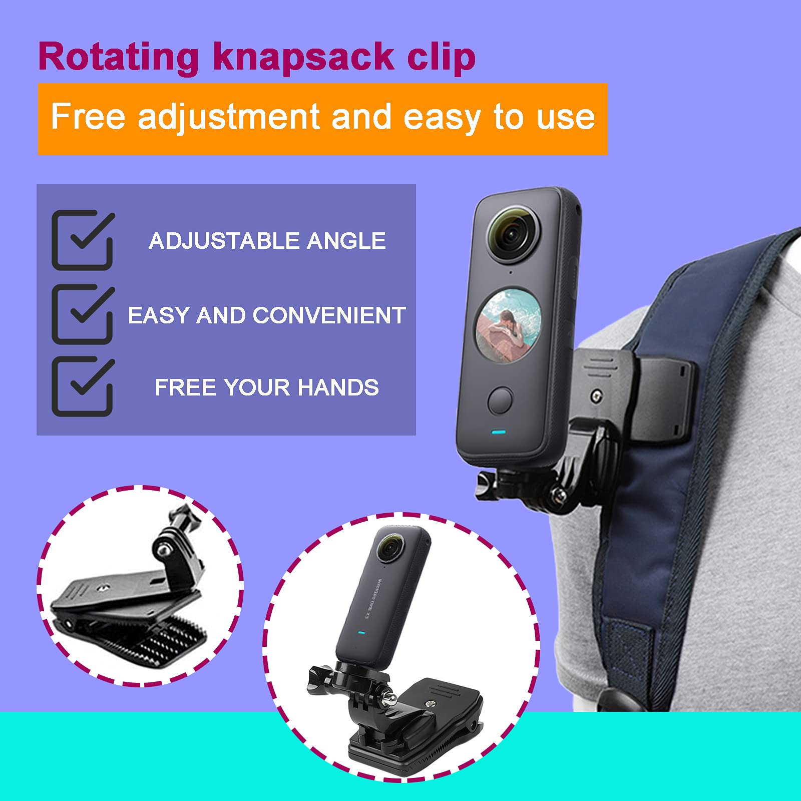 44 In 1 Action Camera Accessory Combo Kit  Compatible With Insta360 One X3,X2,One R, X,For Gopro Here 10,11